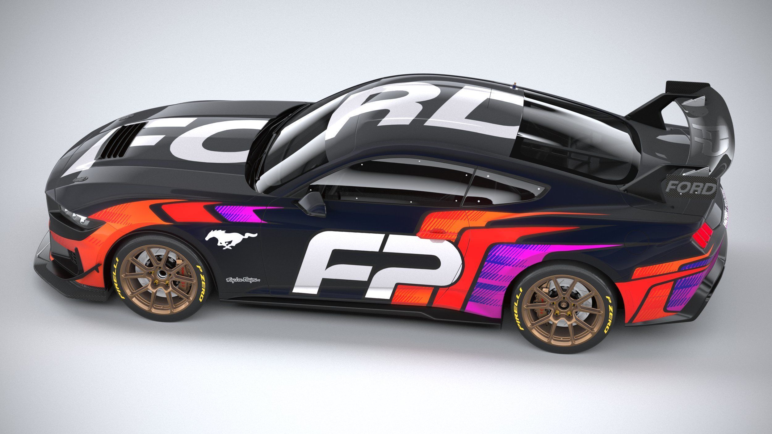 Mustang GT4 Racecar 2024 3D model_9