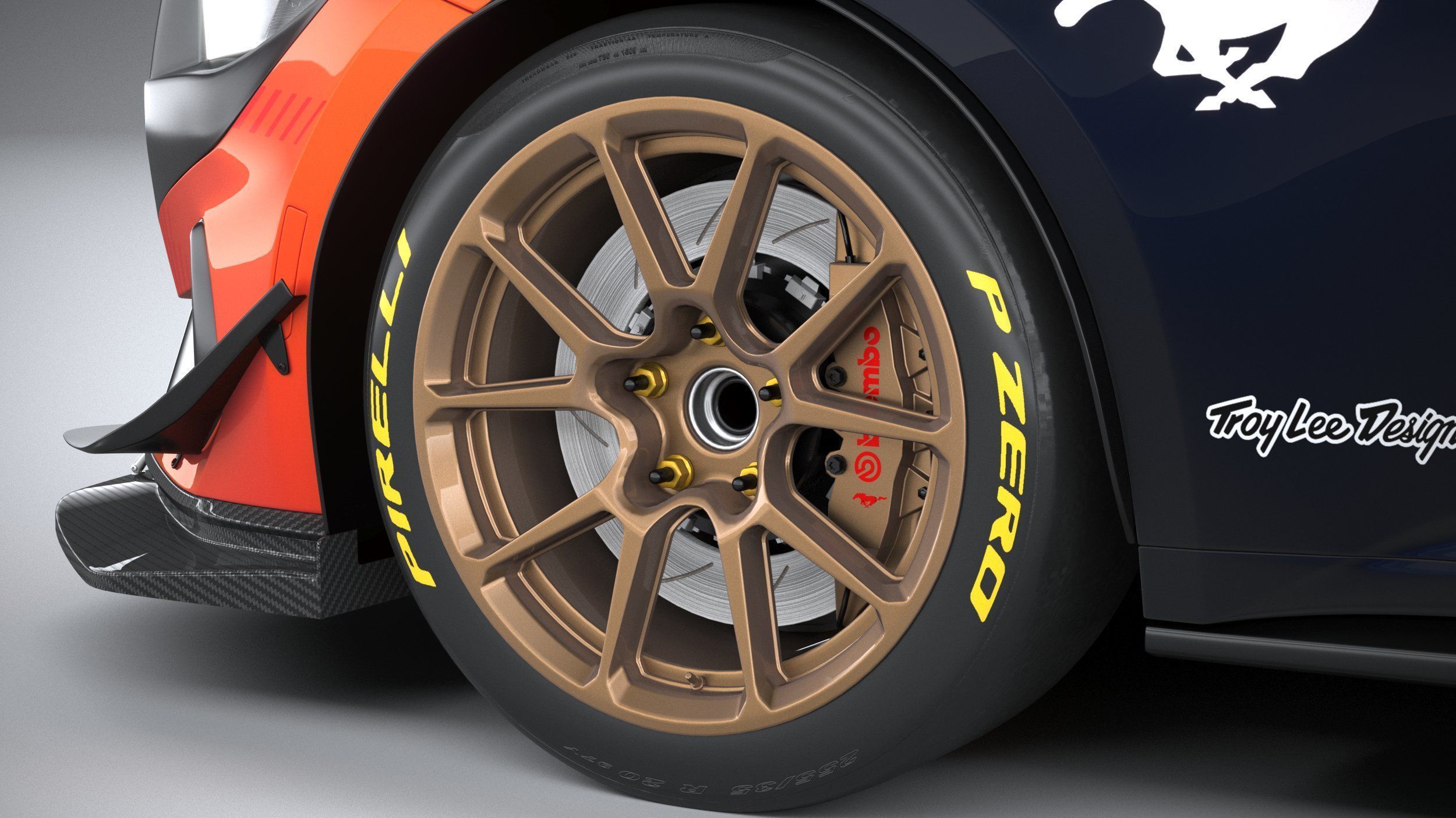 Mustang GT4 Racecar 2024 3D model_16