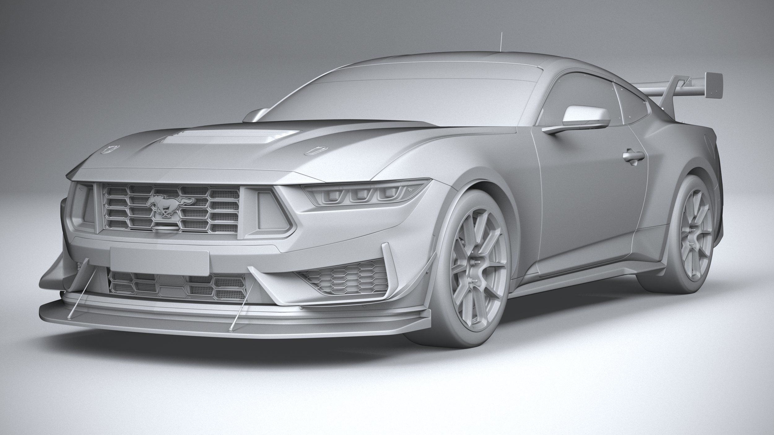 Mustang GT4 Racecar 2024 3D model_20