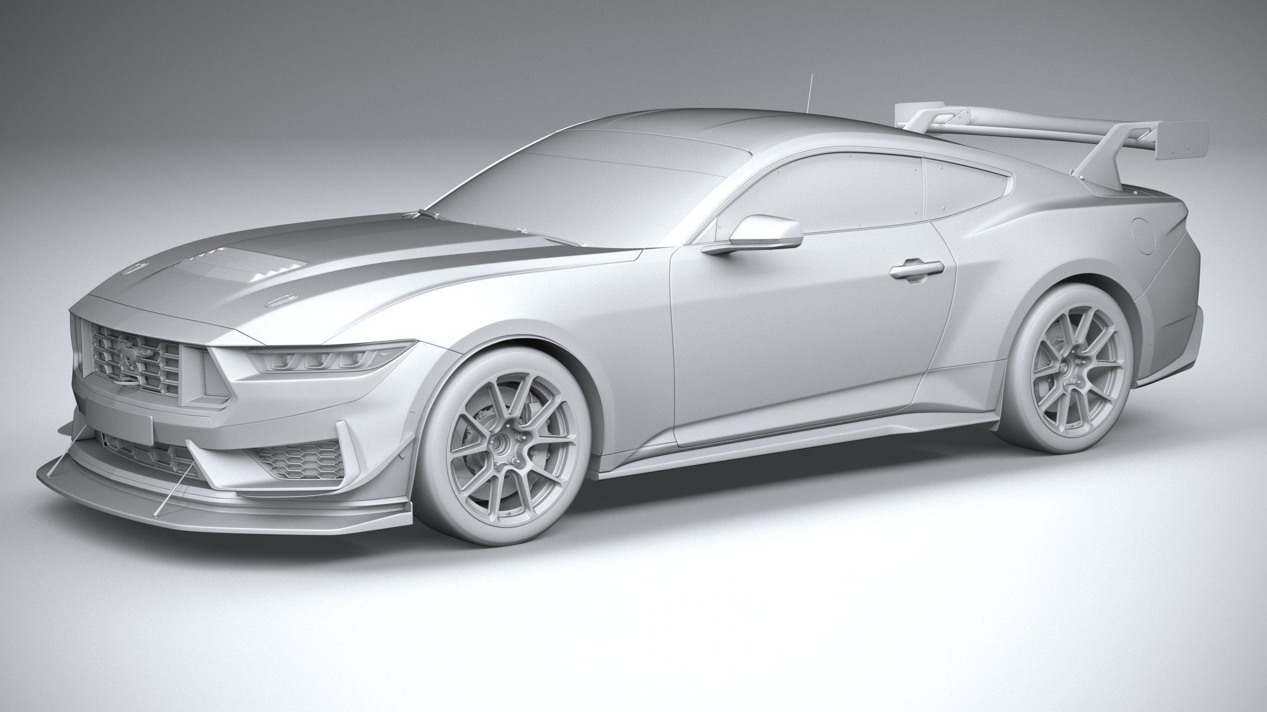 Mustang GT4 Racecar 2024 3D model_19