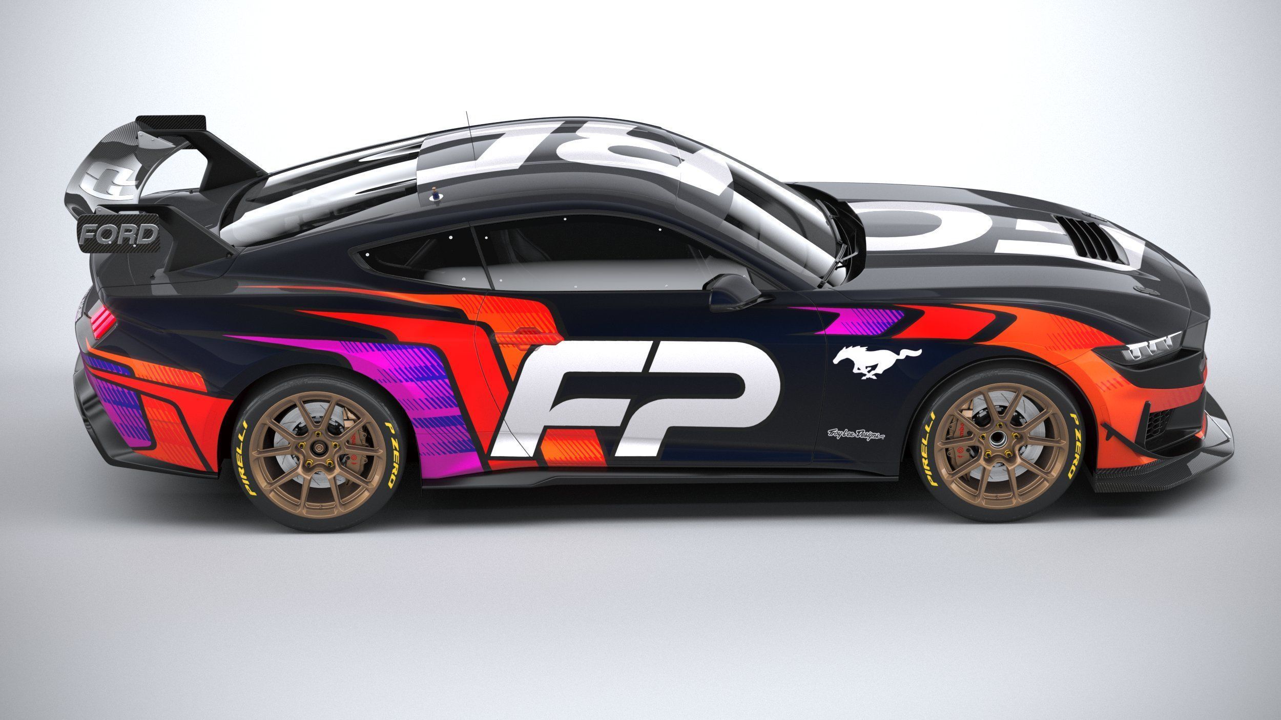 Mustang GT4 Racecar 2024 3D model_11