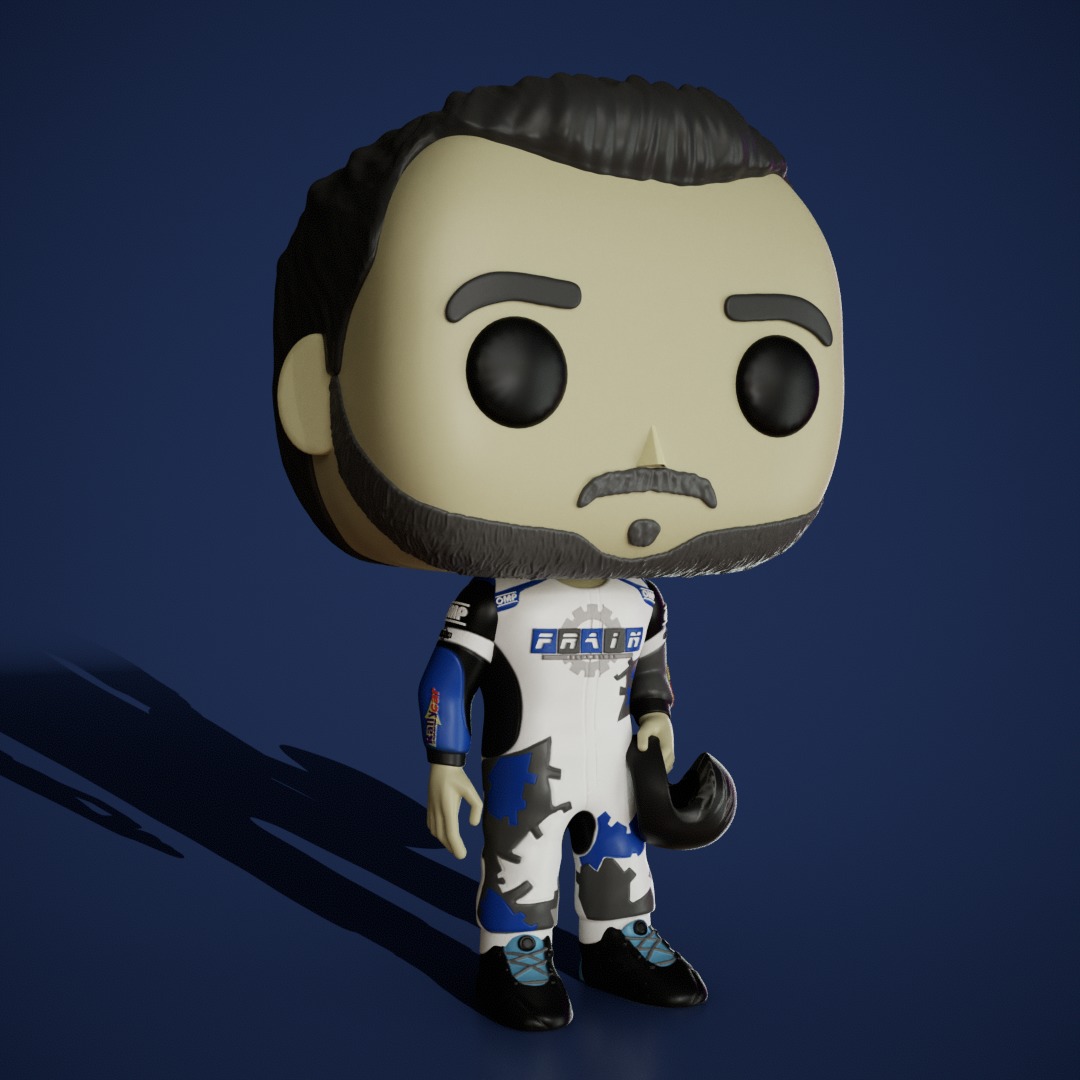 Piloto de carreras 3D print model_2