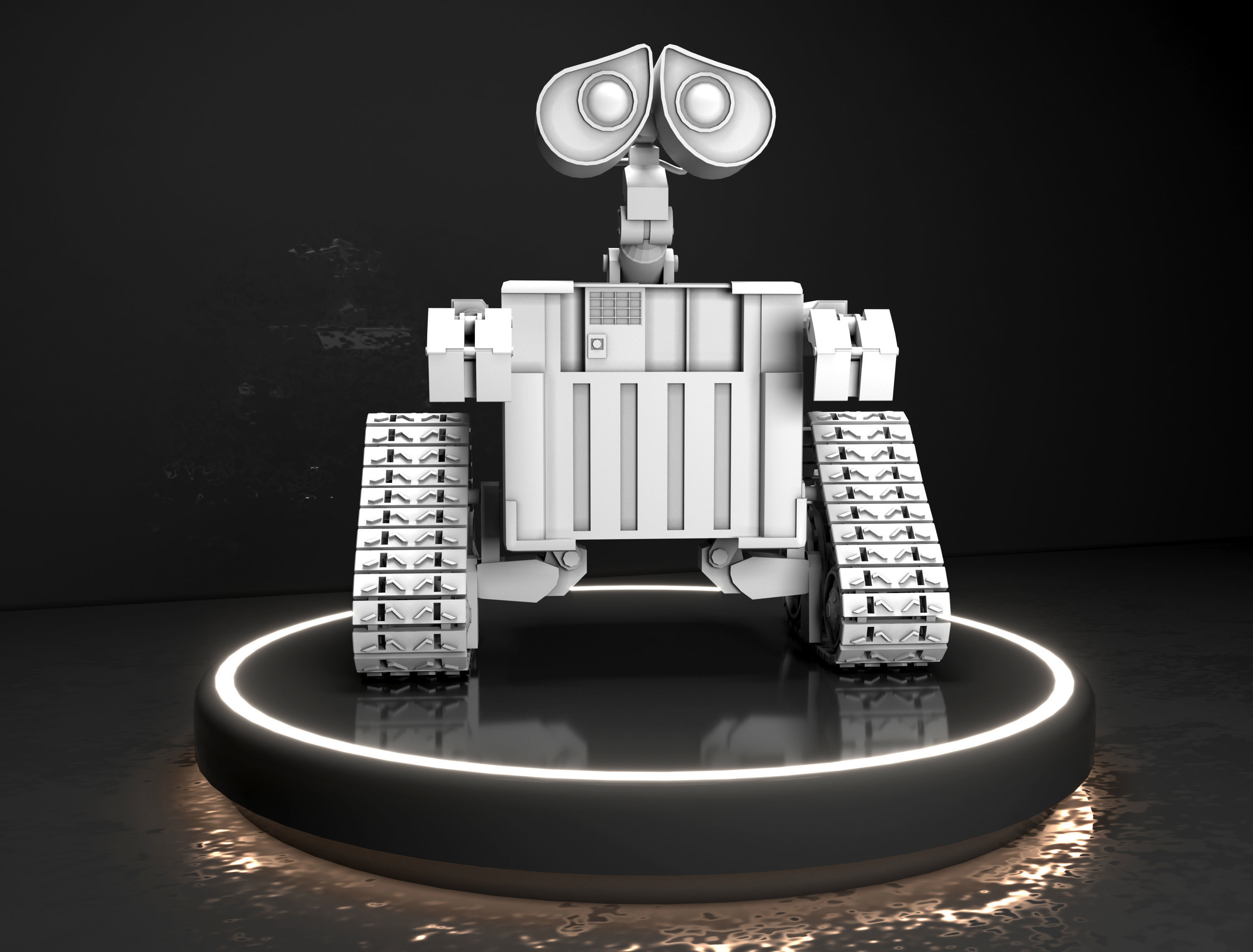 Wall E Robot  Low-poly 3D model_5