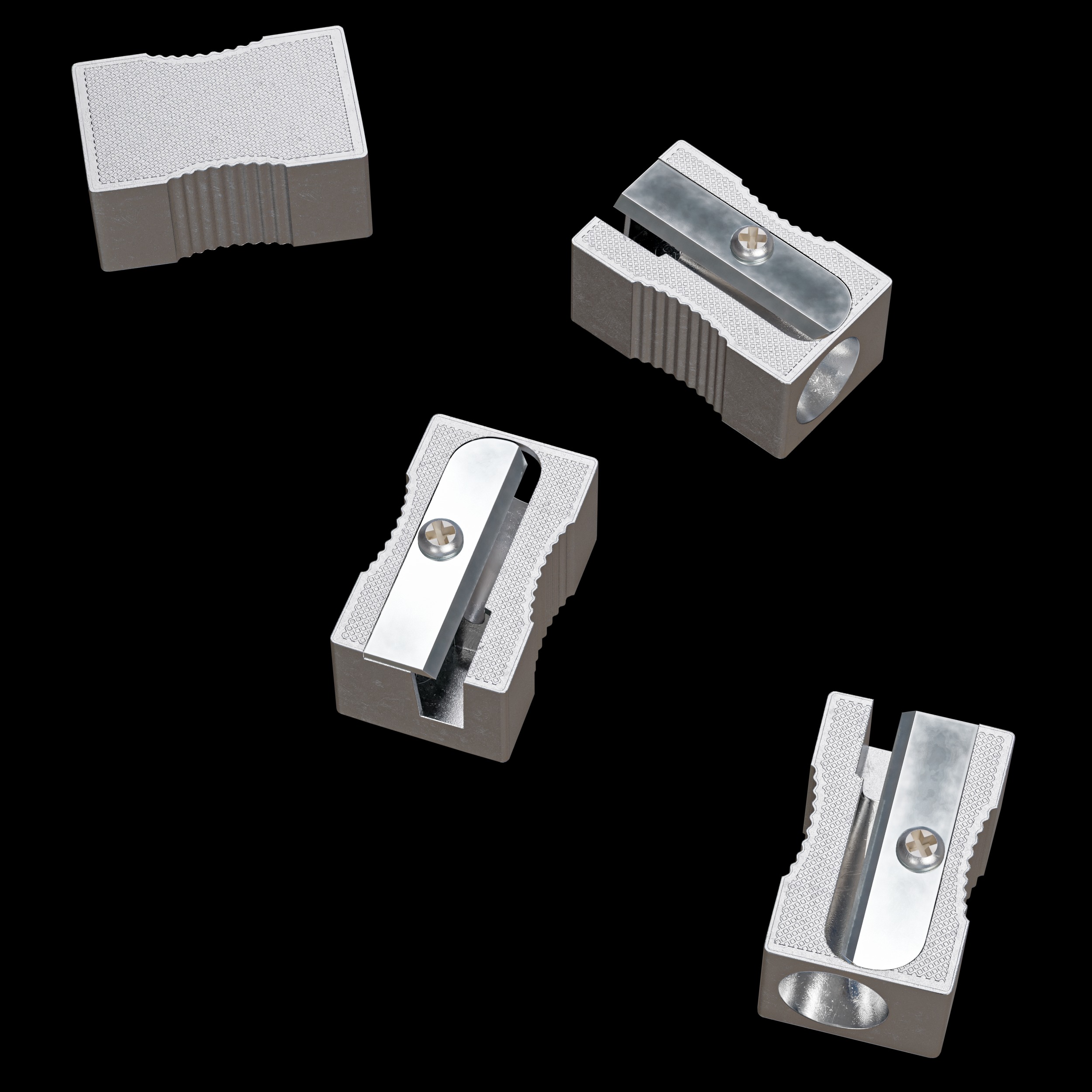 Pencil Sharpener 3D model Low-poly 3D model_11