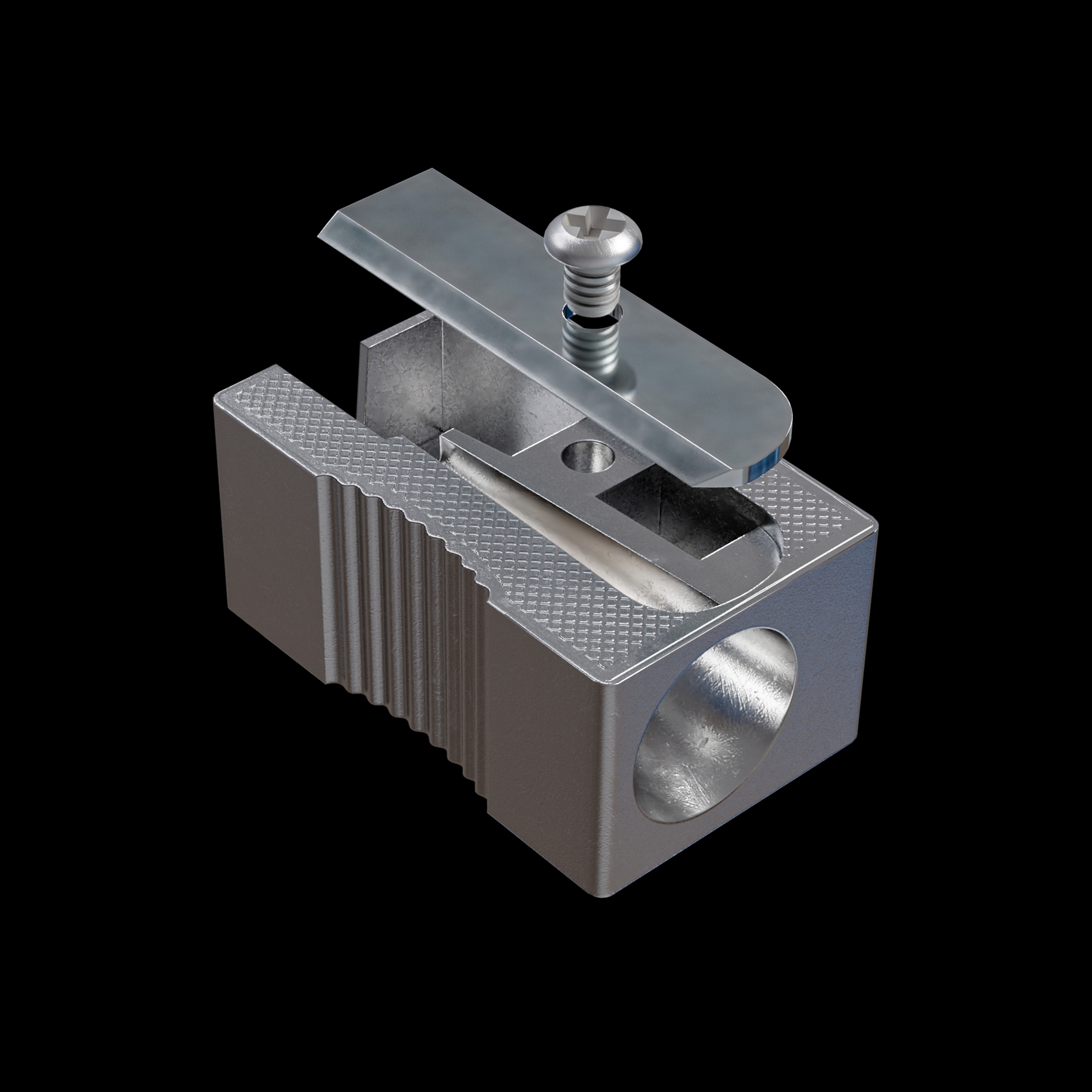Pencil Sharpener 3D model Low-poly 3D model_1
