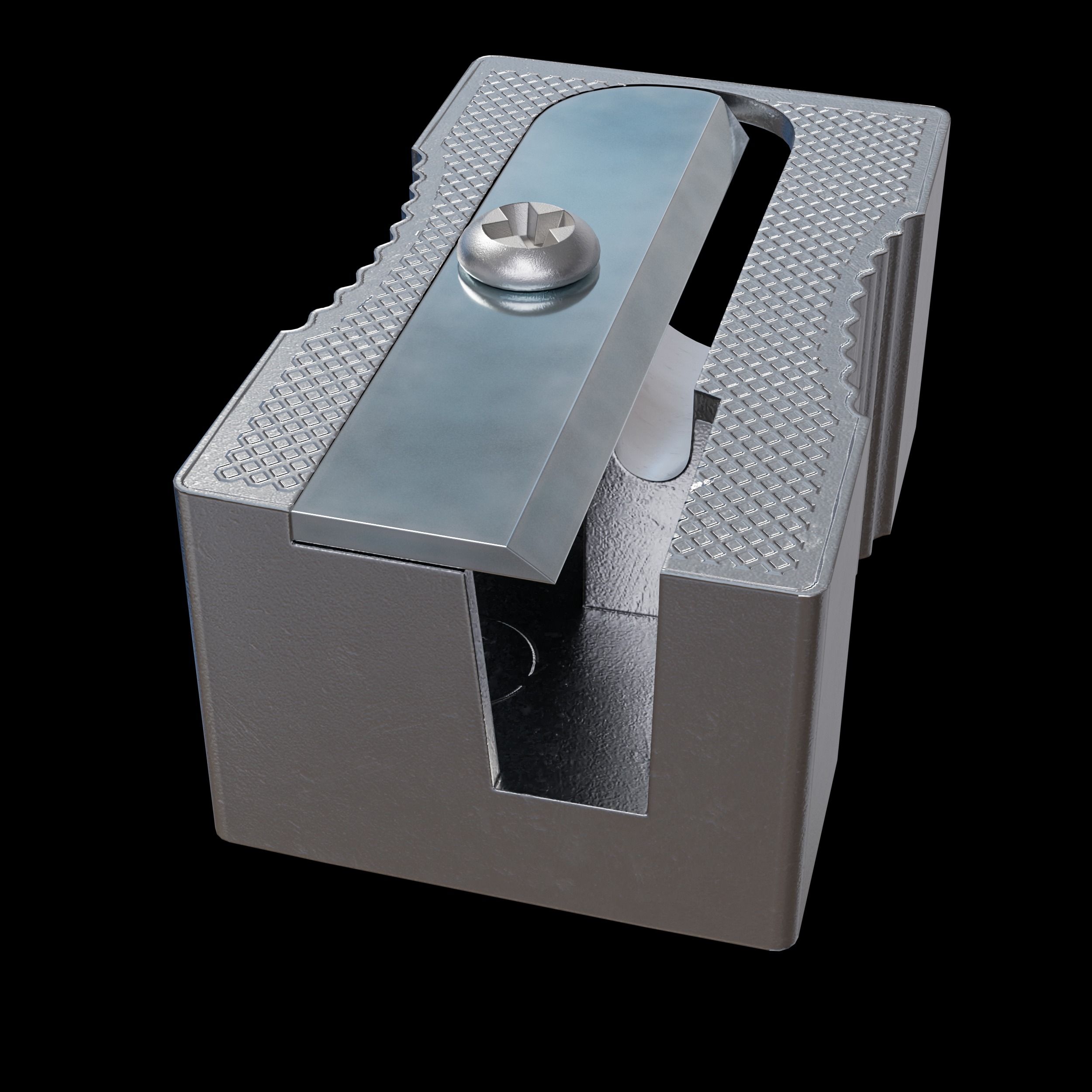 Pencil Sharpener 3D model Low-poly 3D model_3