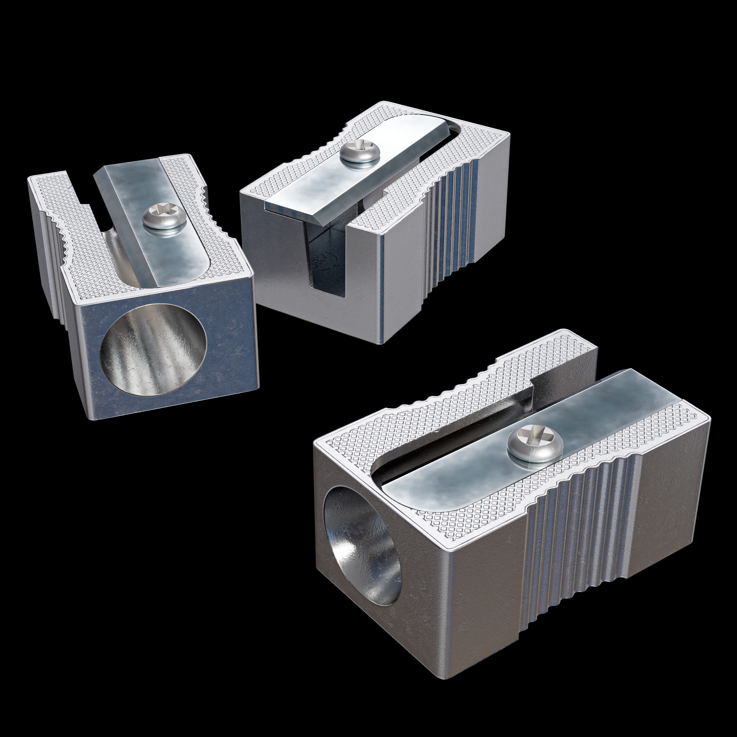 Pencil Sharpener 3D model Low-poly 3D model_10