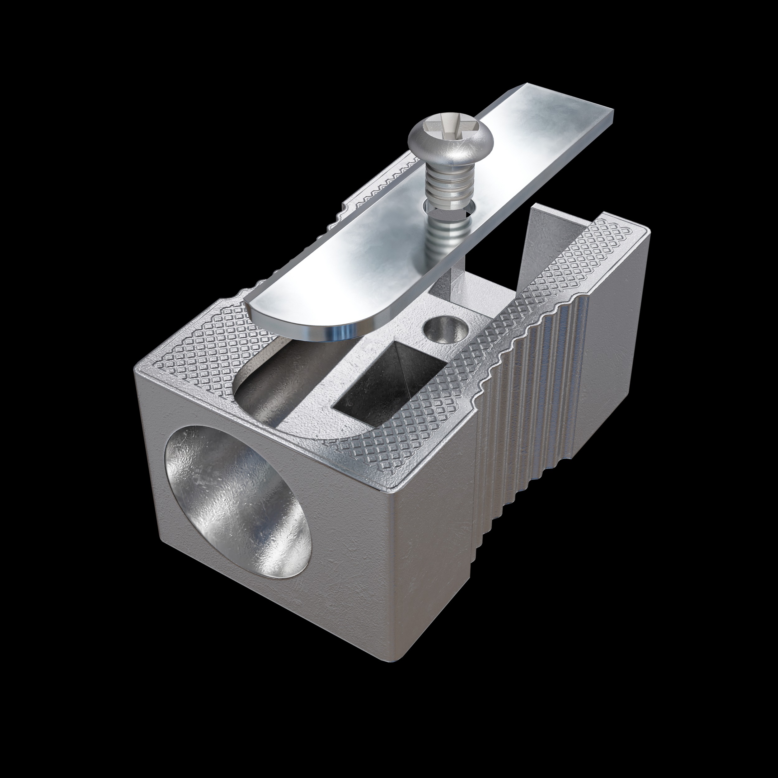 Pencil Sharpener 3D model Low-poly 3D model_2