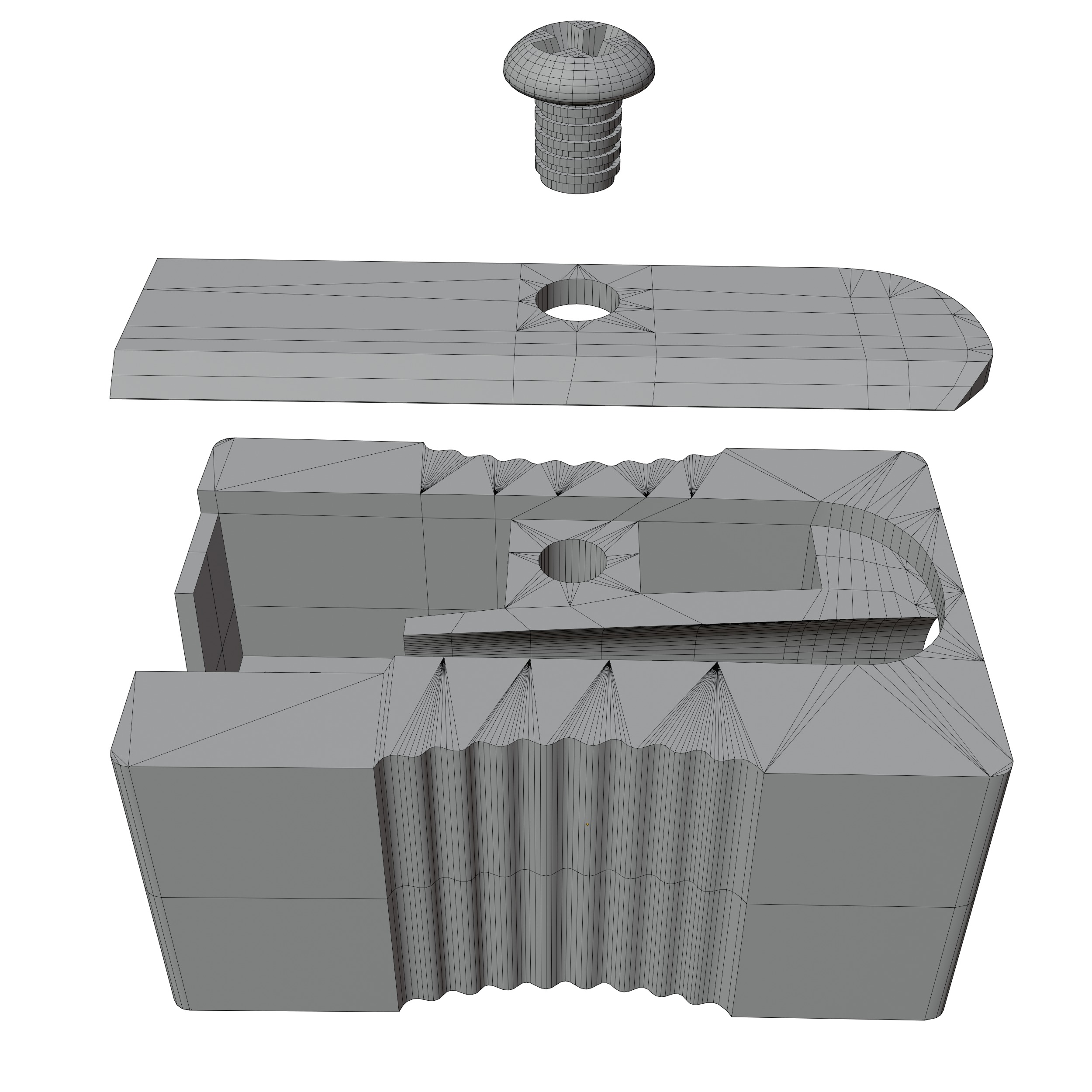 Pencil Sharpener 3D model Low-poly 3D model_19