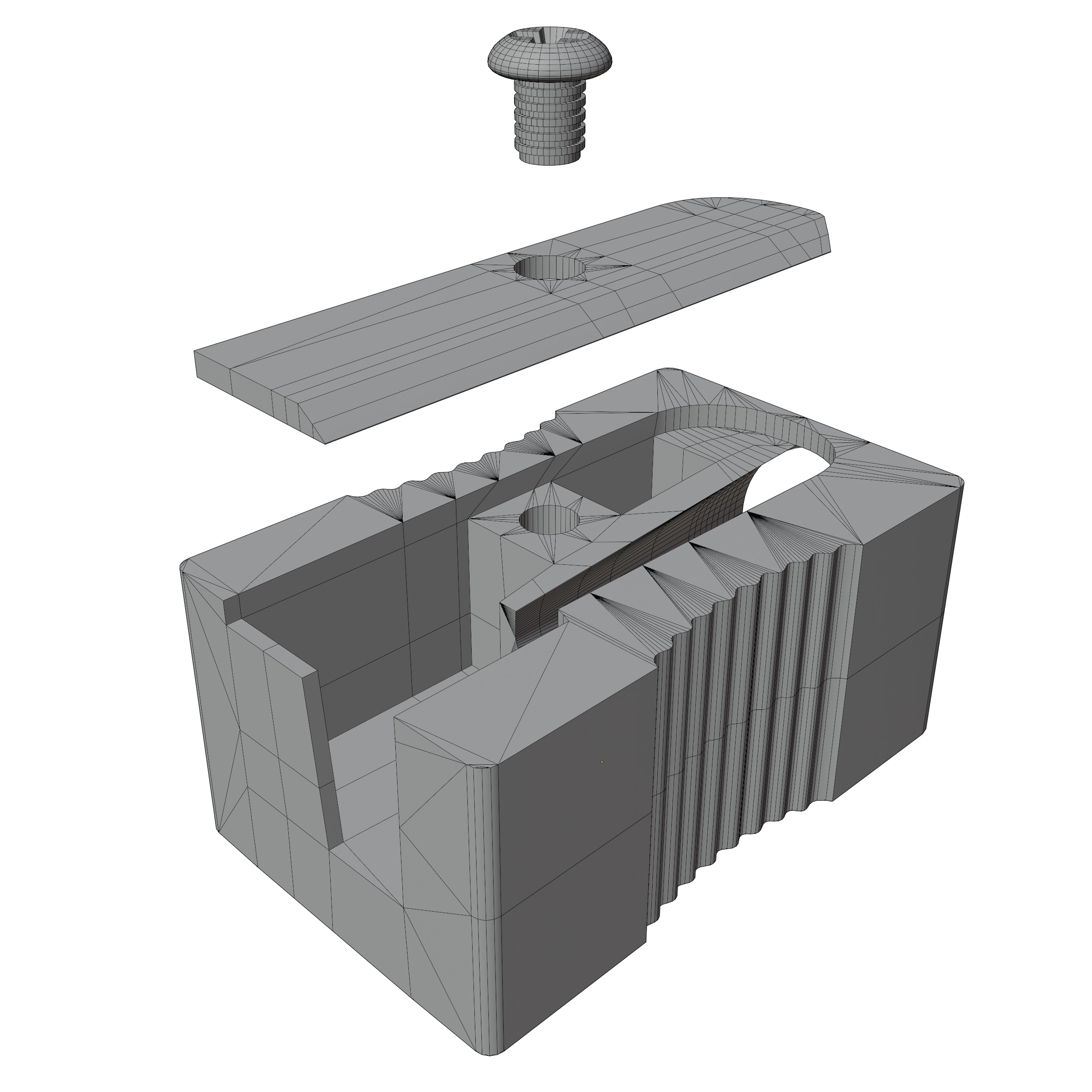 Pencil Sharpener 3D model Low-poly 3D model_16