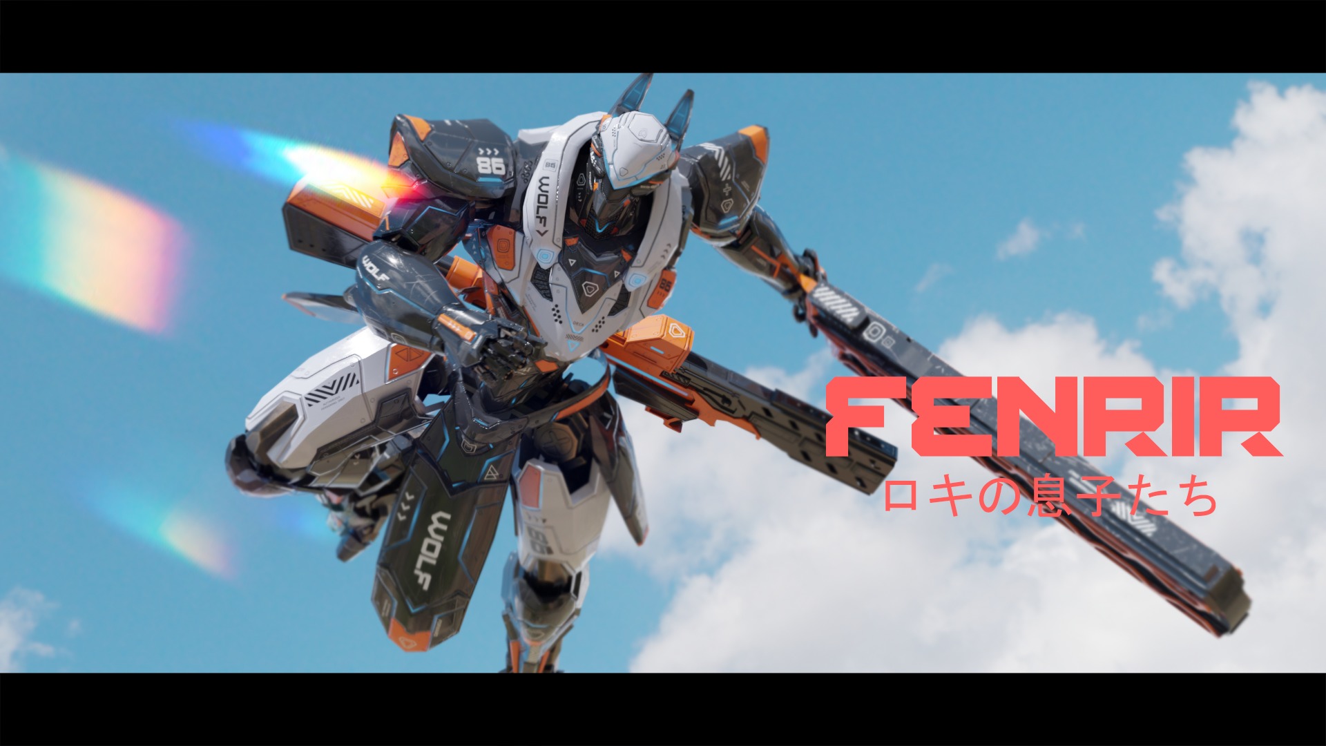 Low Poly - Cybernetic Fenrir Son of Loki Low-poly 3D model_17