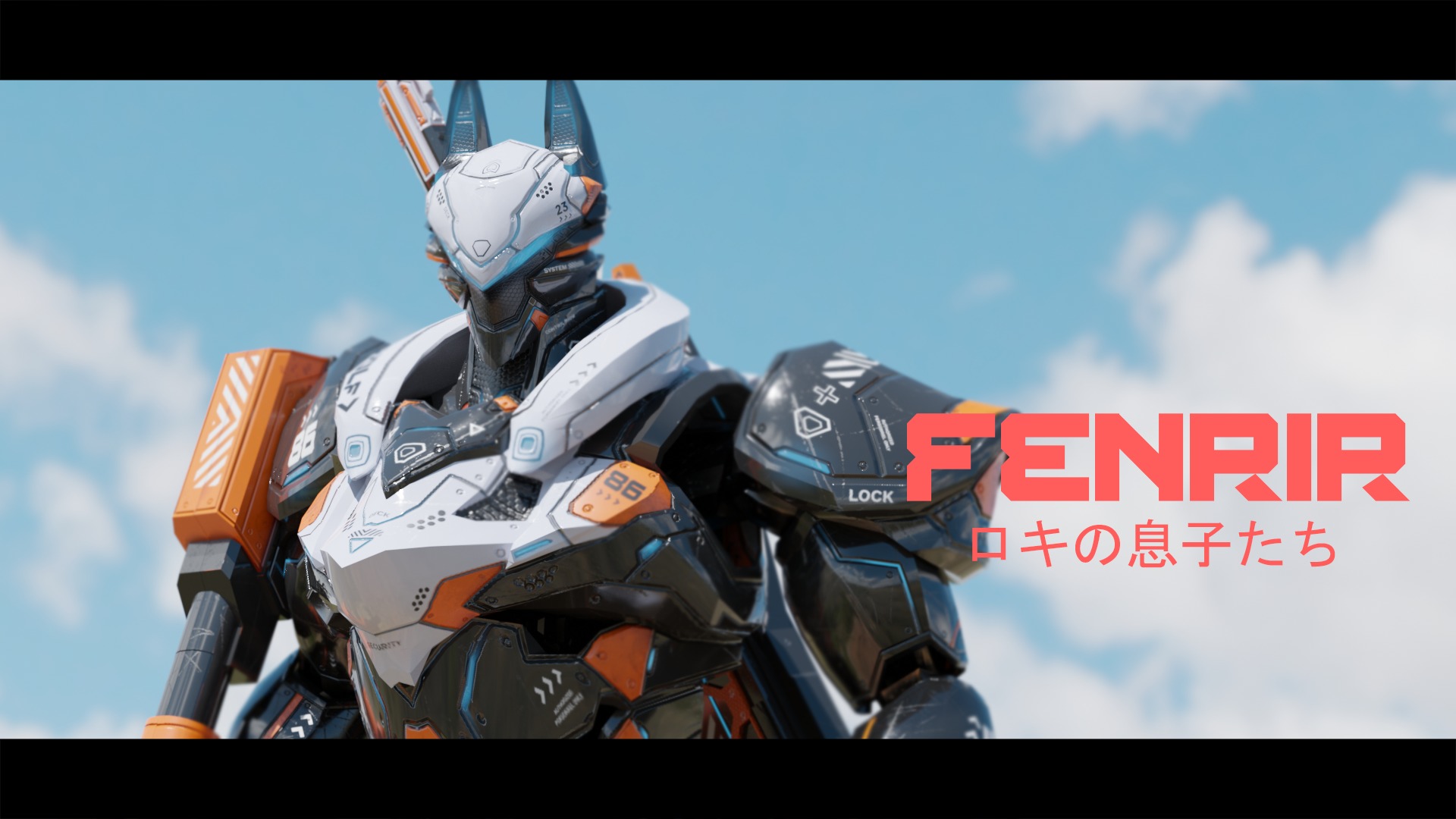 Low Poly - Cybernetic Fenrir Son of Loki Low-poly 3D model_11