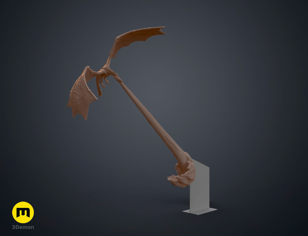 Flying Dragon Book Nook 3D print model_11