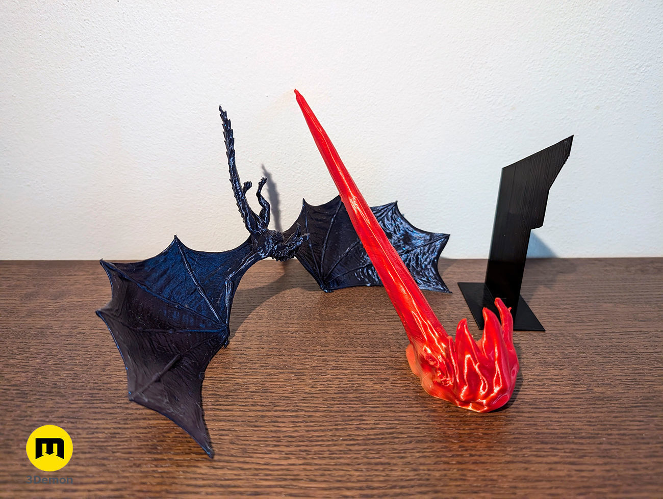 Flying Dragon Book Nook 3D print model_1