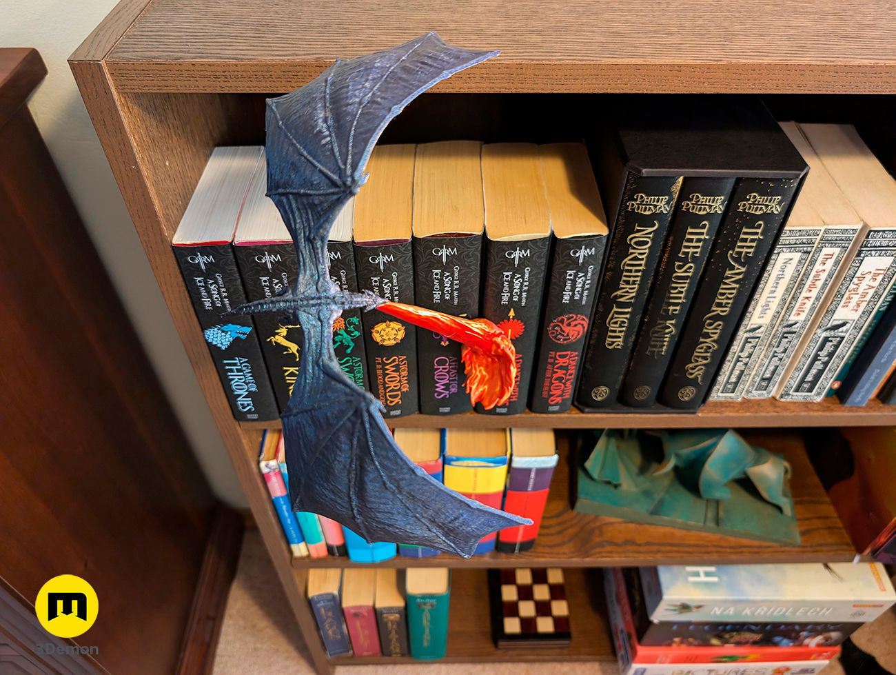Flying Dragon Book Nook 3D print model_3