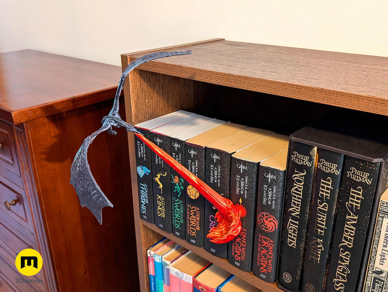 Flying Dragon Book Nook 3D print model_5