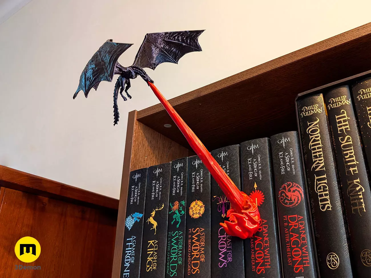 Flying Dragon Book Nook 3D print model_0