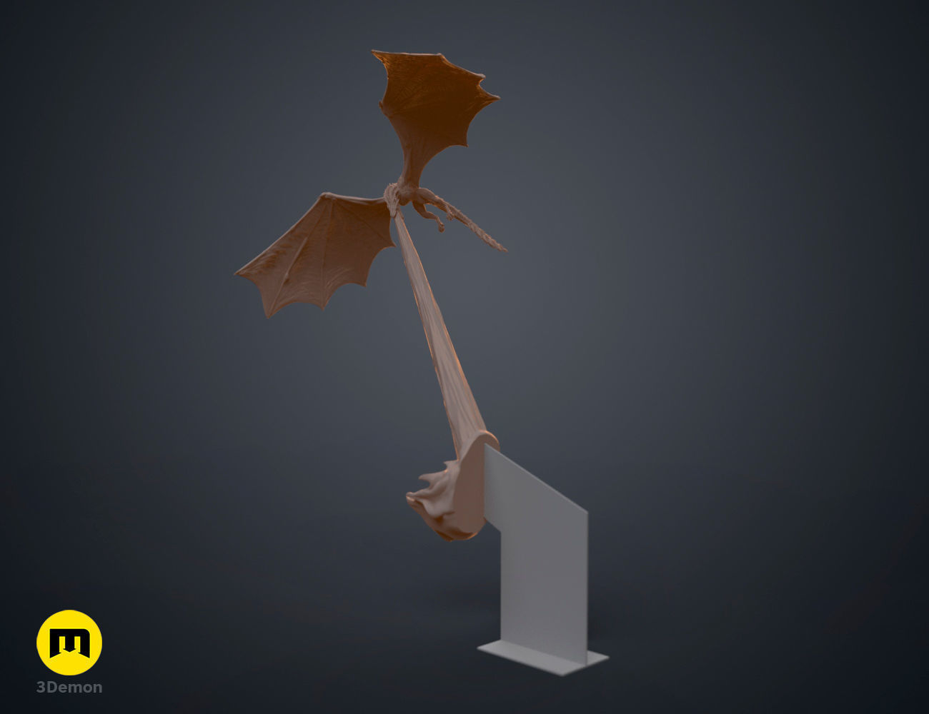 Flying Dragon Book Nook 3D print model_12