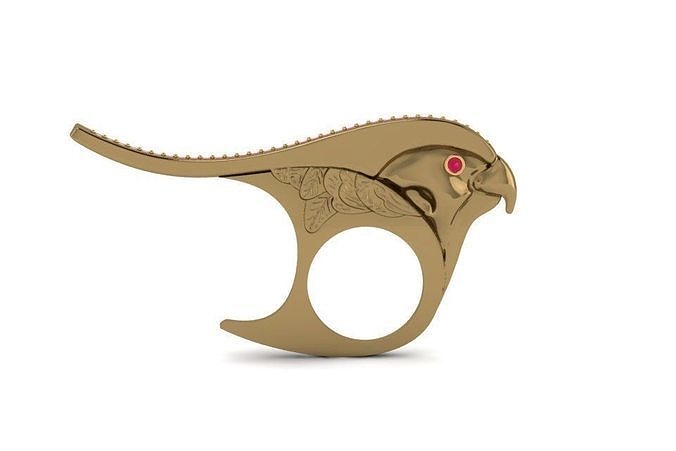   Parrot ring ring 3D print model
