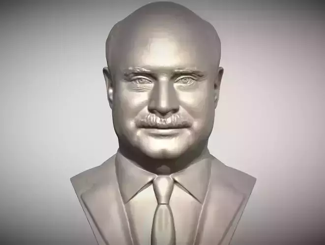 Dr Phil bust for 3D printing 3D print model