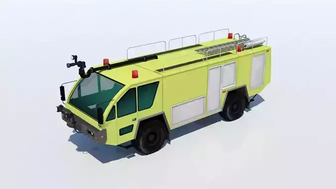 Rosenbauer panther 4x4 old model low poly ARFF