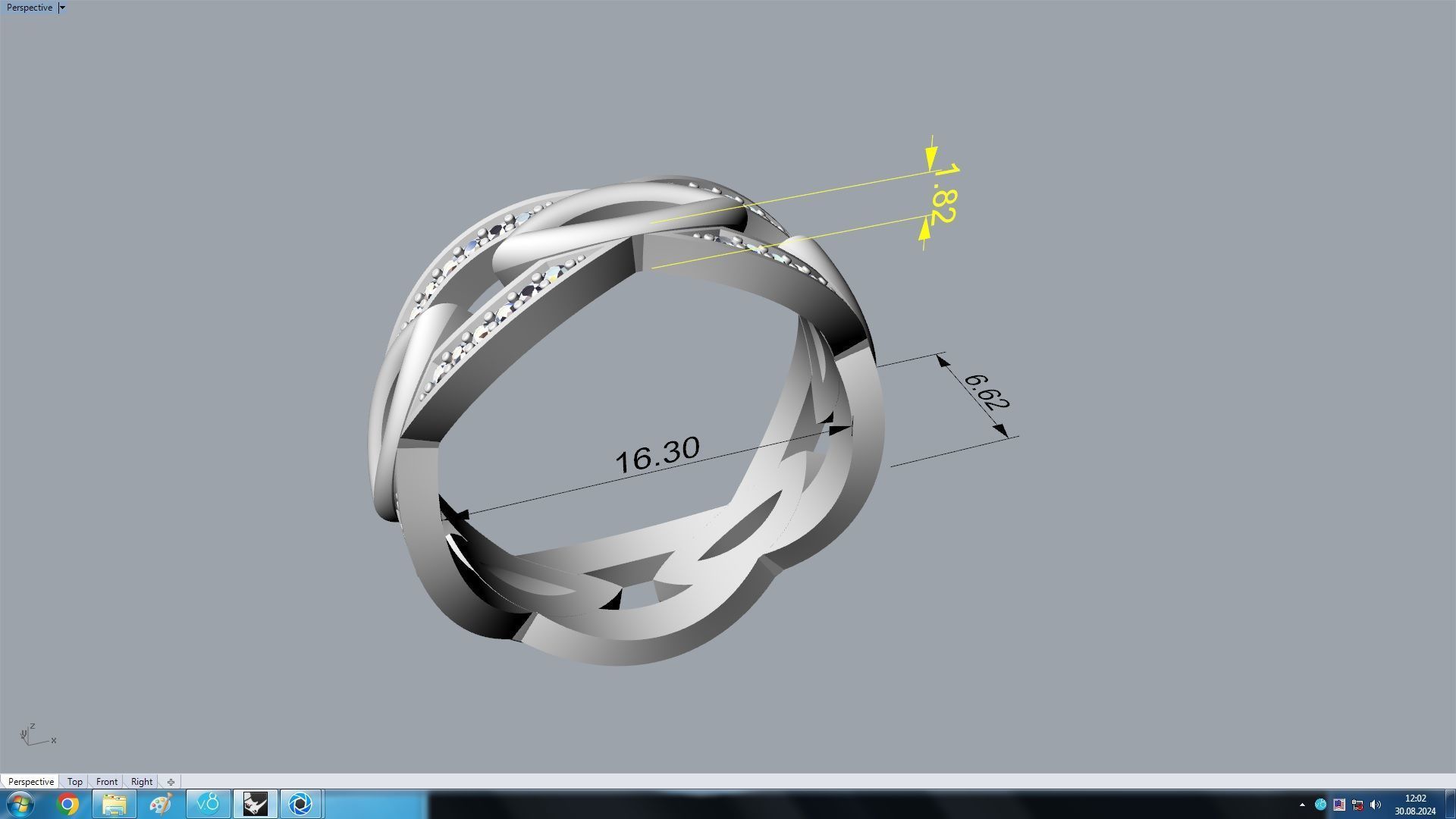 Infinity ring 3D print model_6
