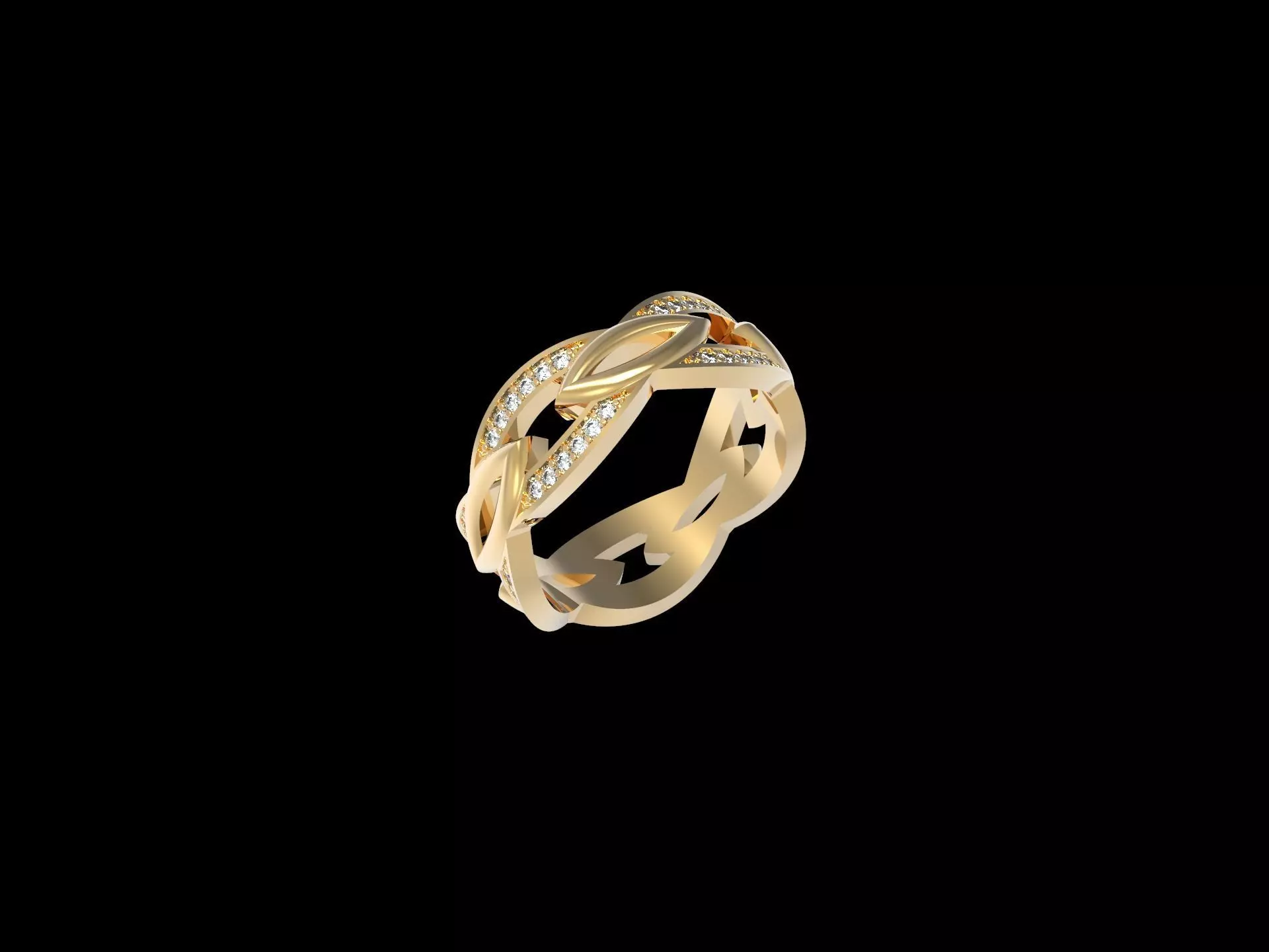 Infinity ring 3D print model_0