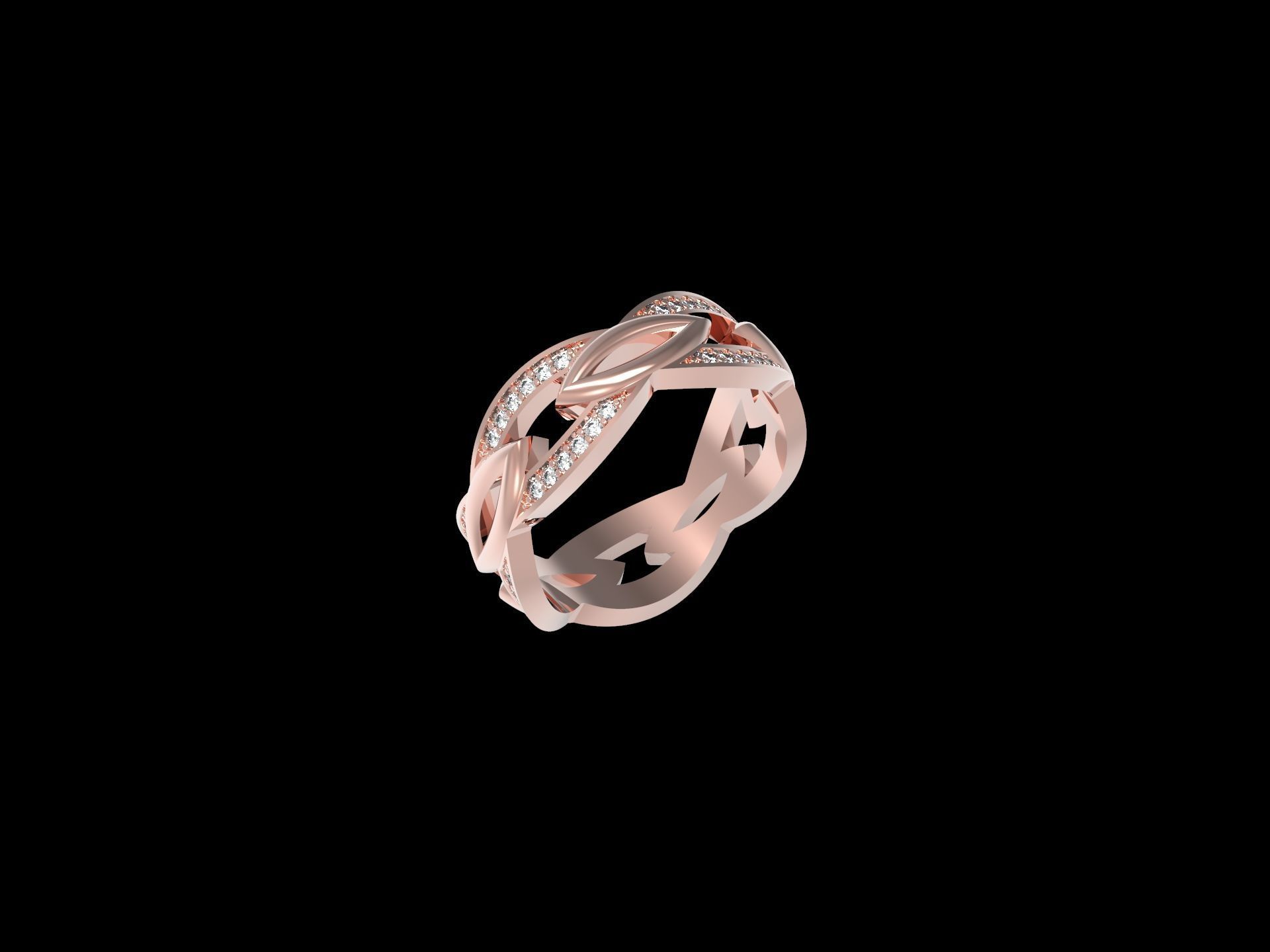 Infinity ring 3D print model_1
