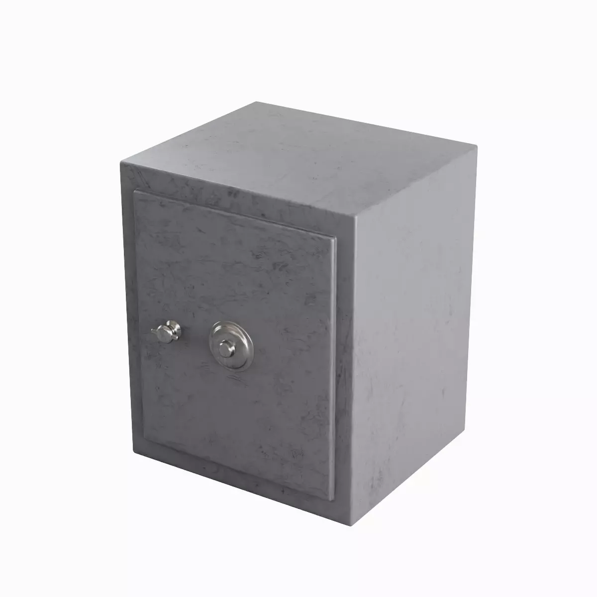 Steel Safe 01 3D model_0