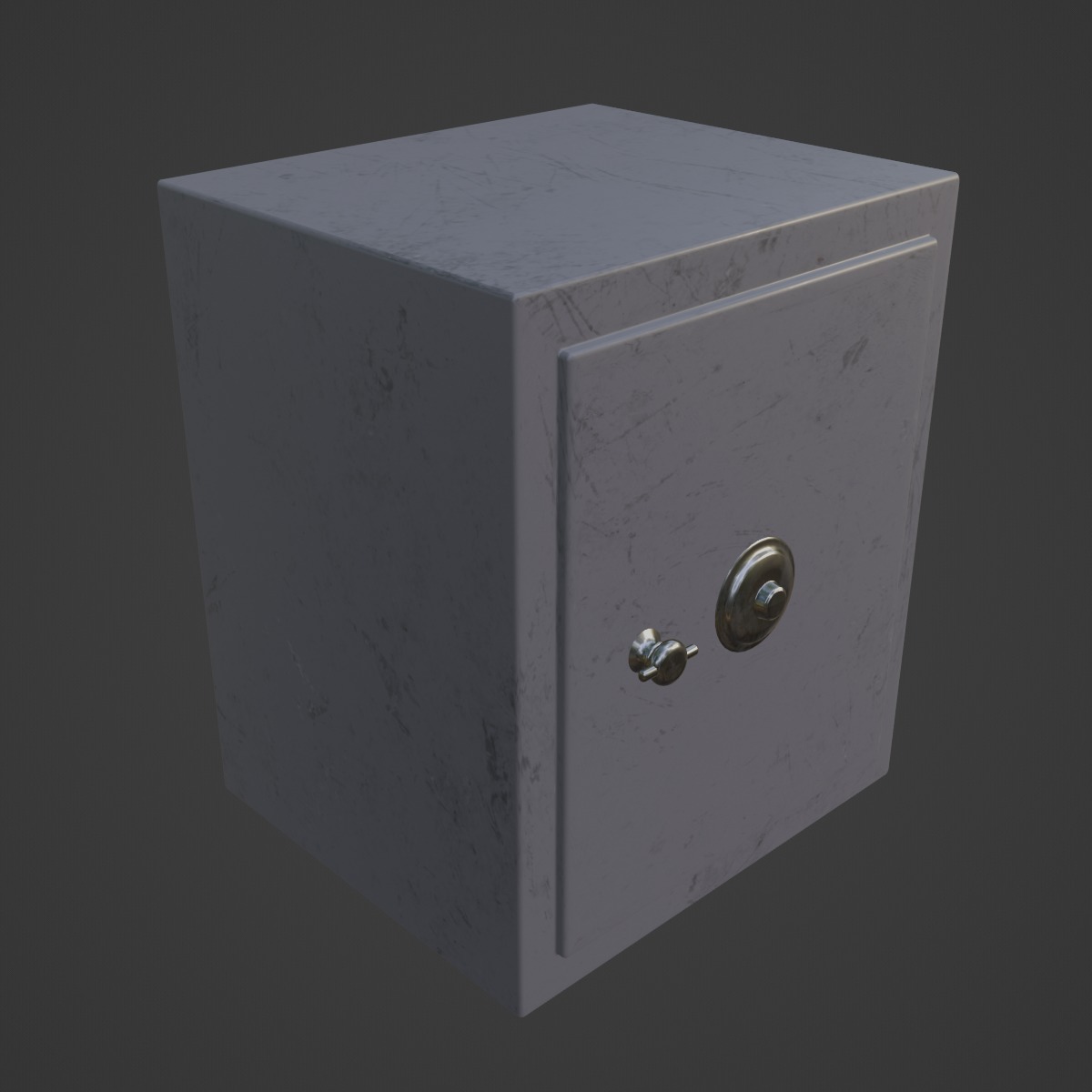 Steel Safe 01 3D model_6