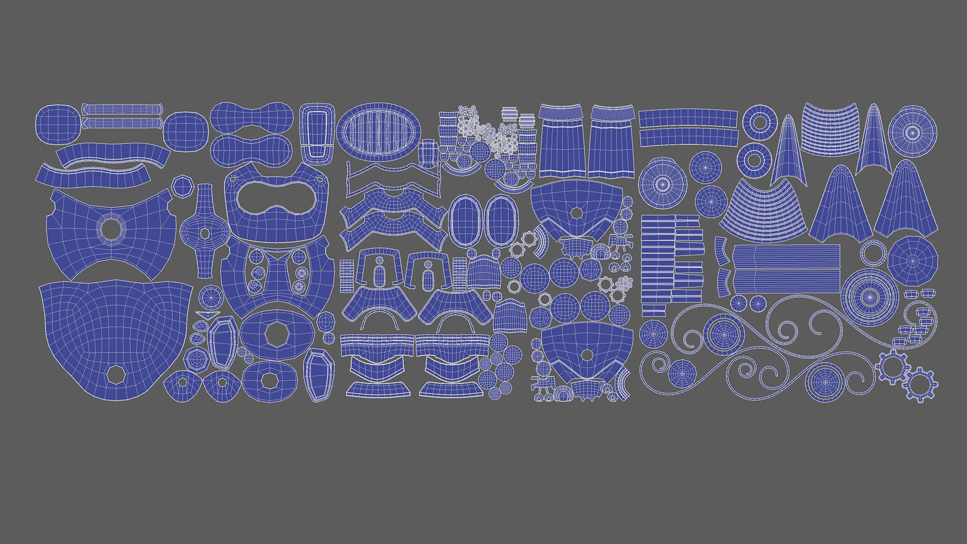 3D Robotic Character ROBO CAT WITH RIG Low-poly 3D model_13