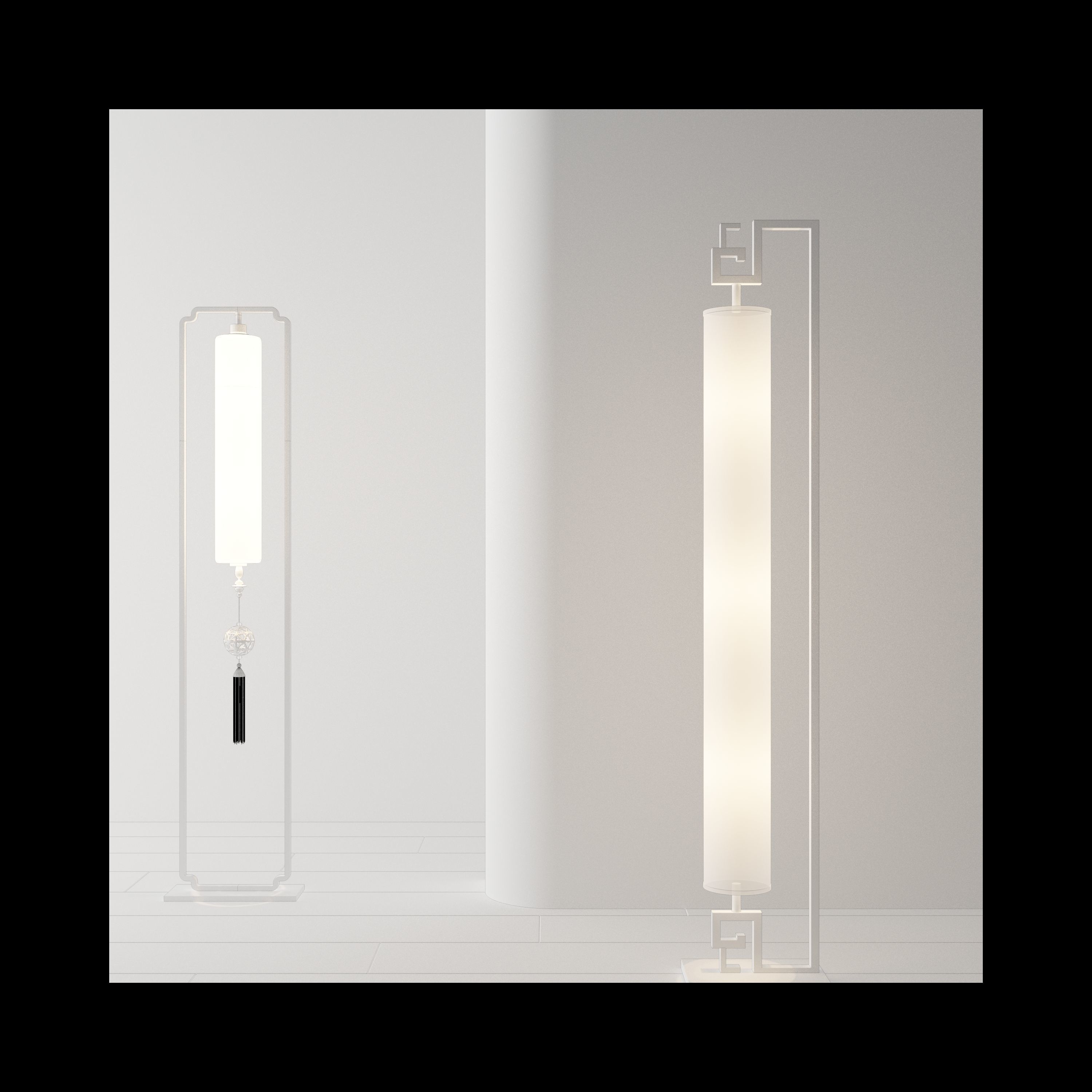 floor lamp 3D model_4