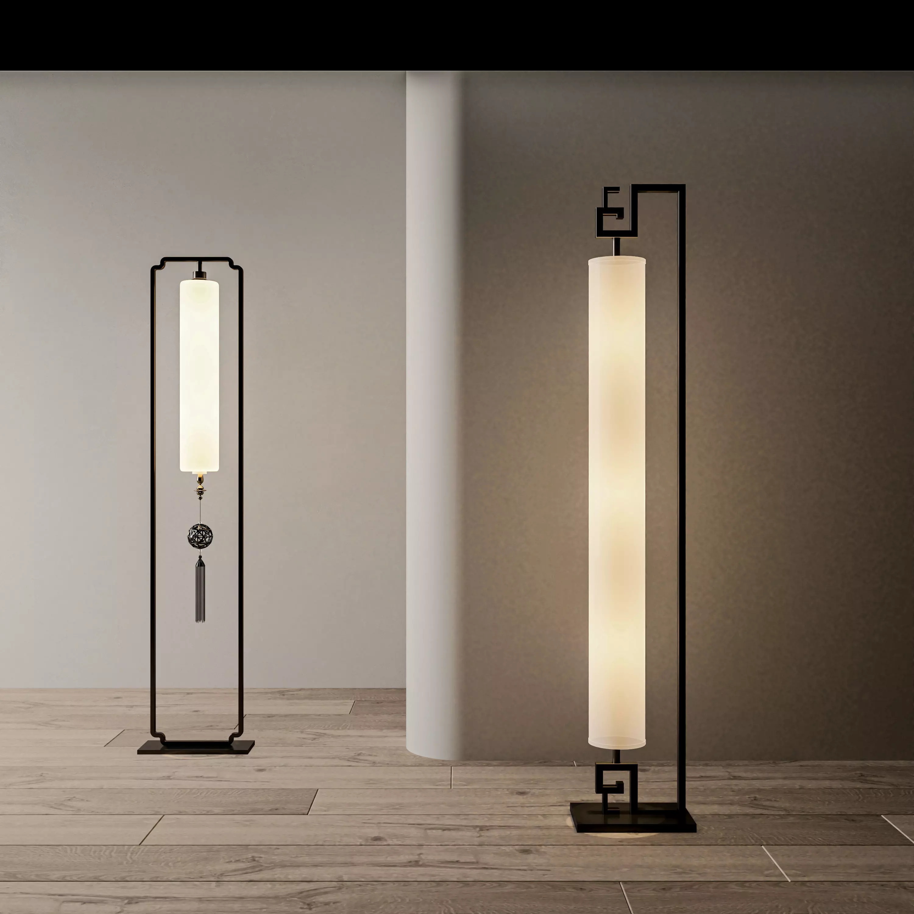 floor lamp 3D model_0