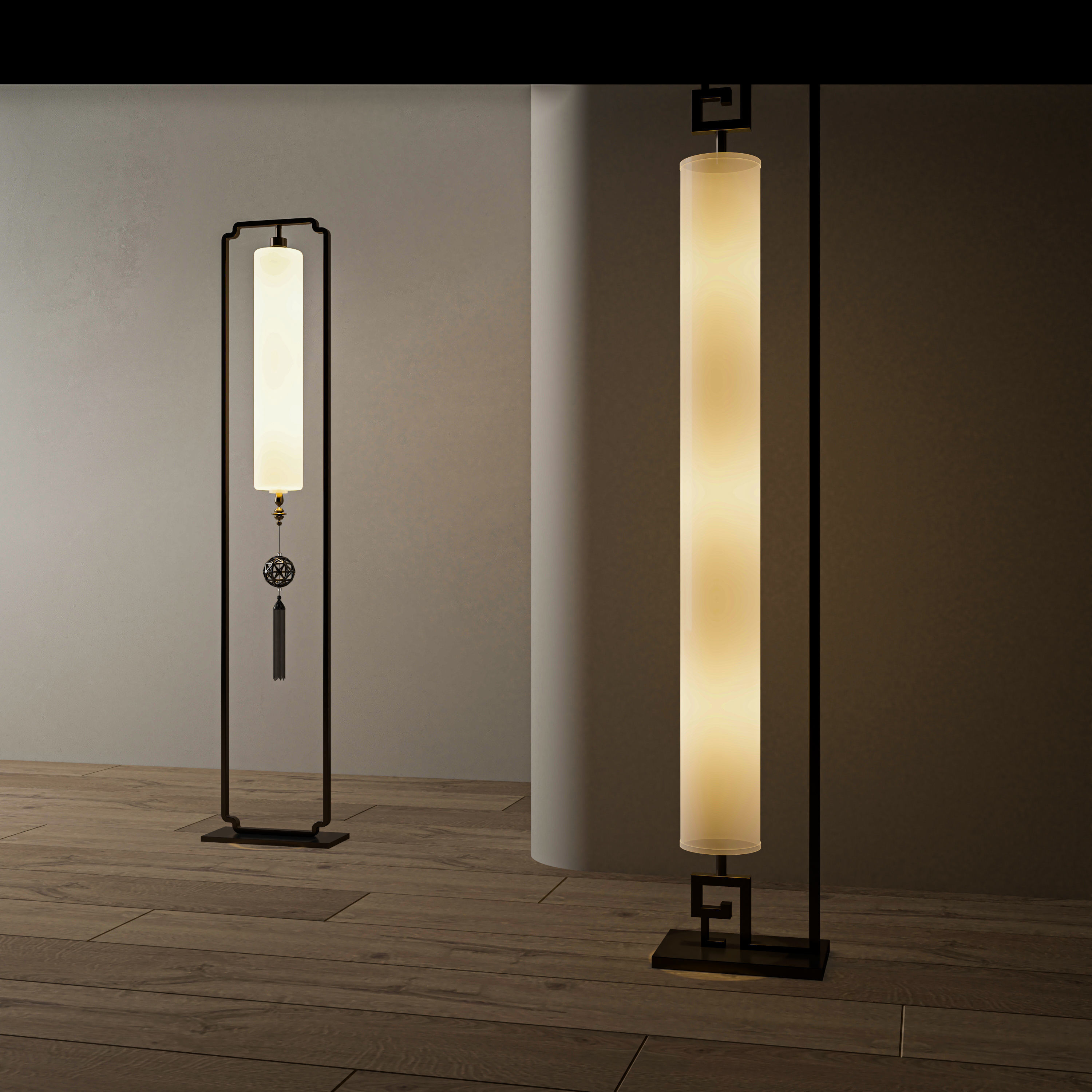 floor lamp 3D model_2