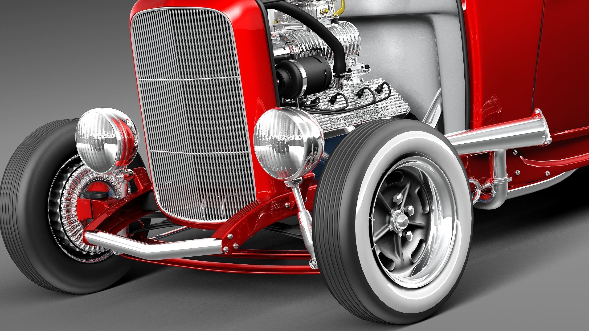 F32 Deuce Coupe 3D model_2