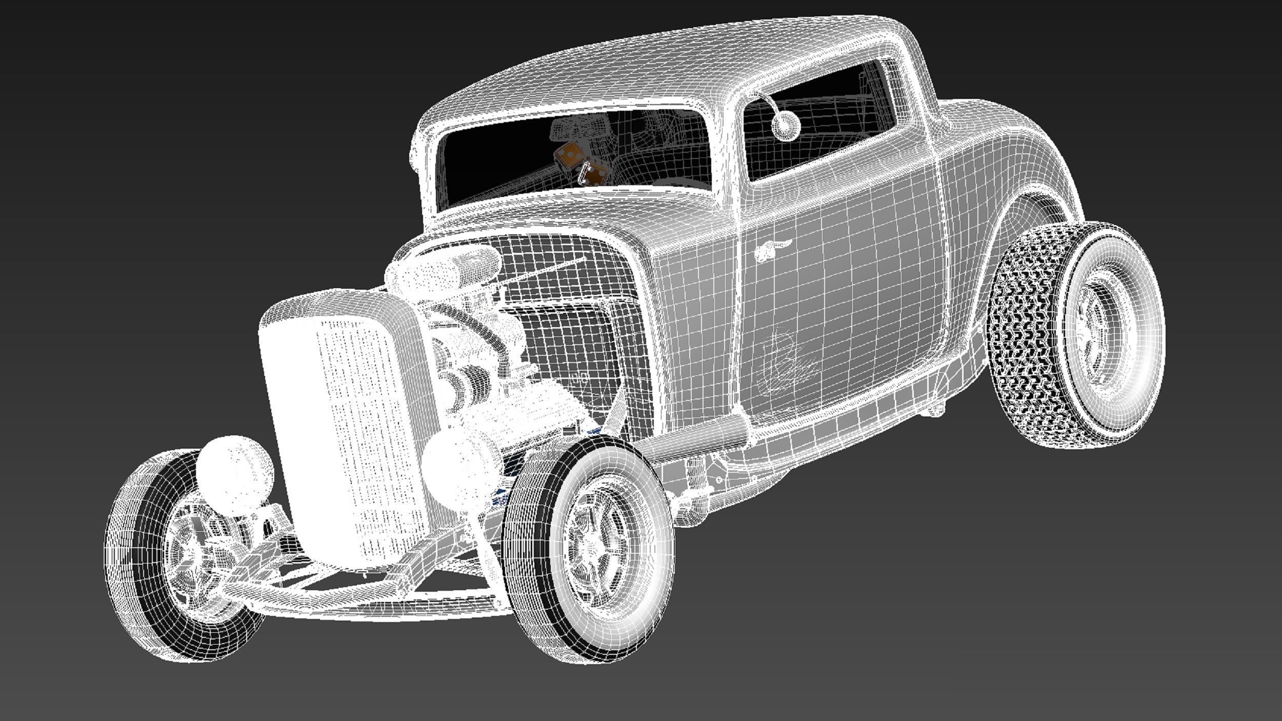 F32 Deuce Coupe 3D model_17