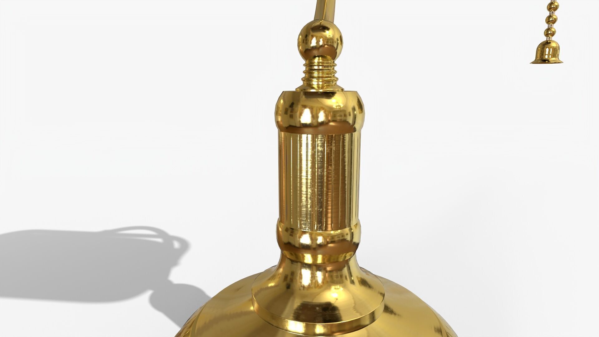 Bankers Lamp Game Ready Asset Low-poly 3D model_5