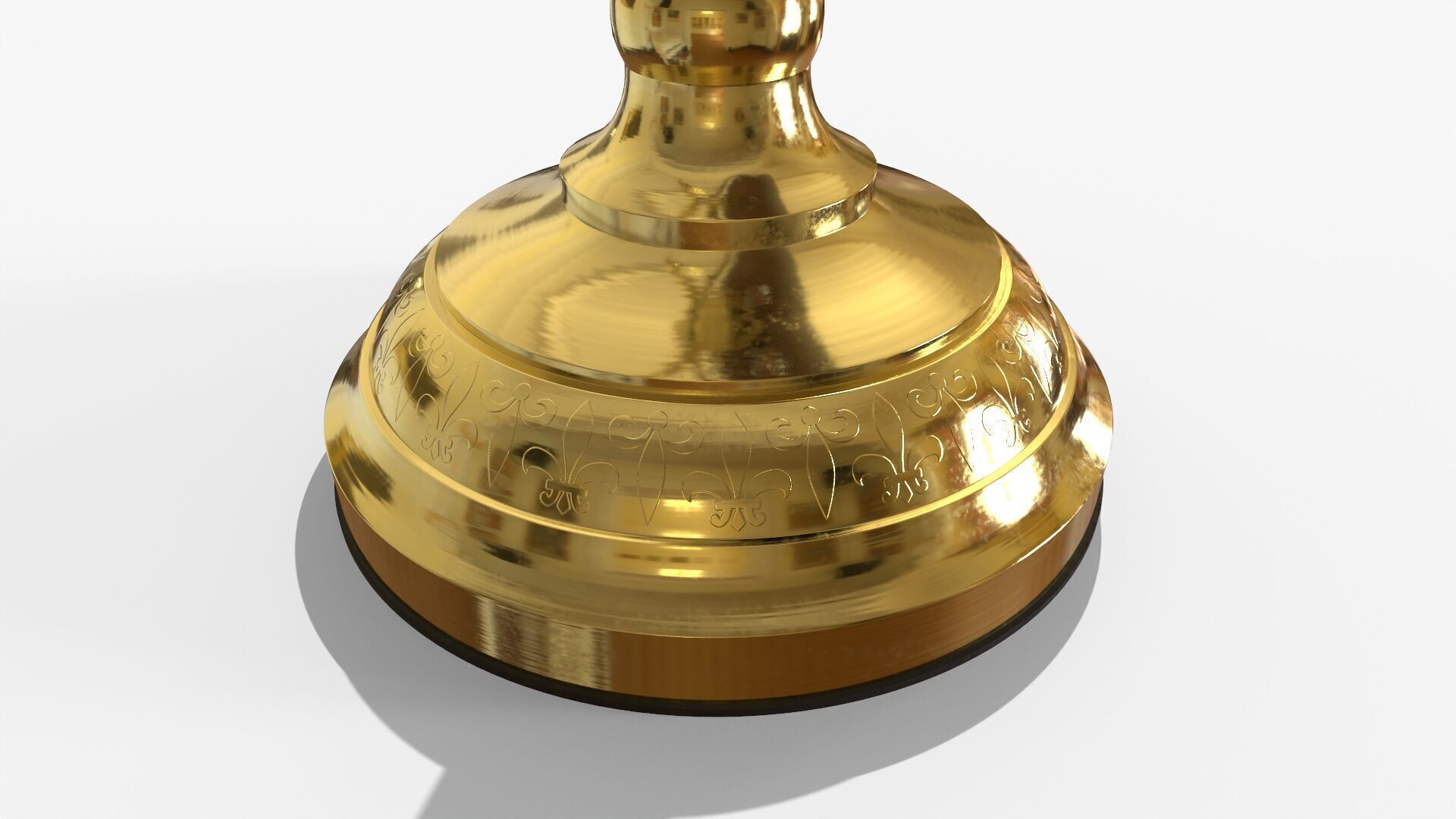 Bankers Lamp Game Ready Asset Low-poly 3D model_4