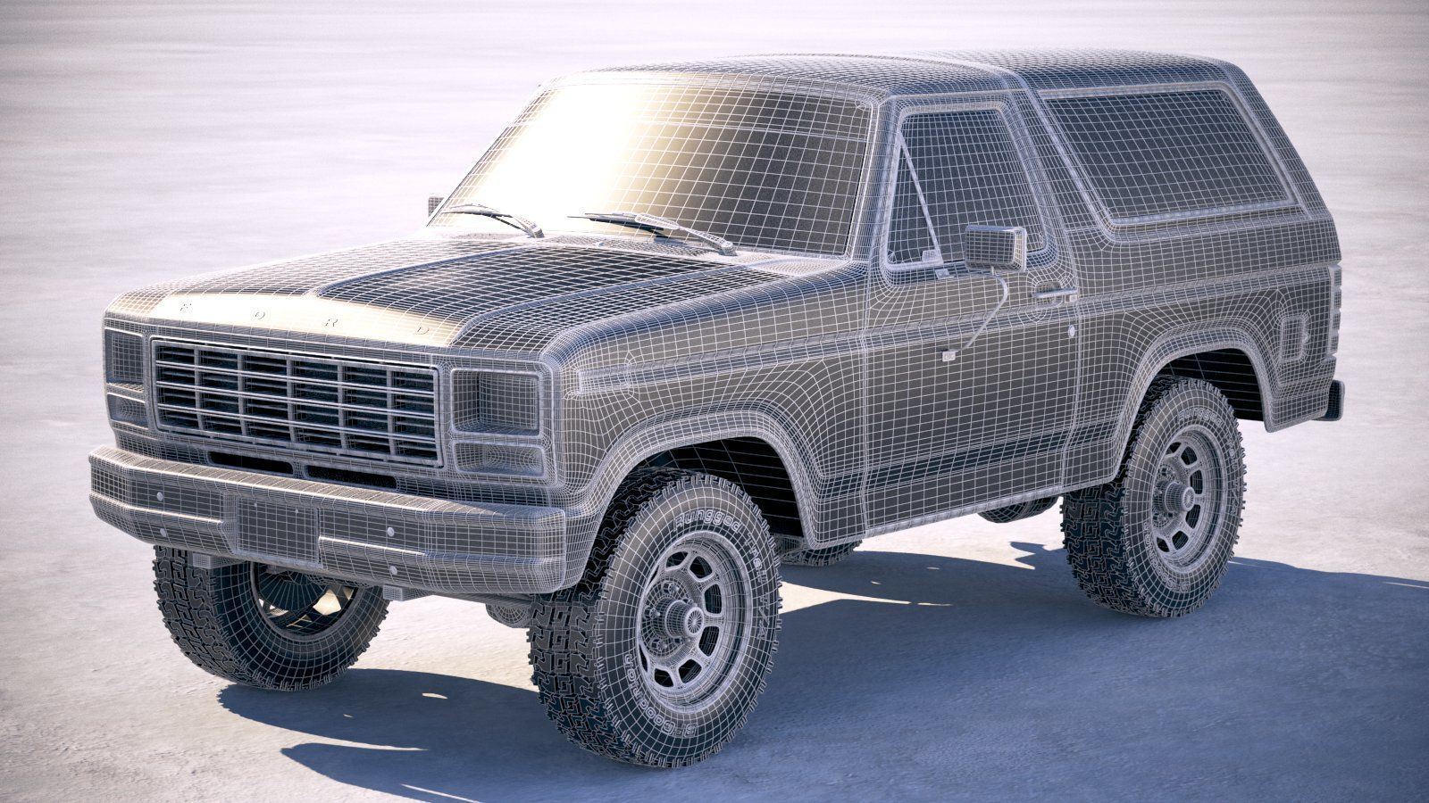 F1980 Bronco  3D model_17