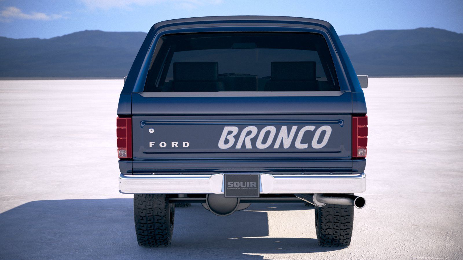 F1980 Bronco  3D model_10