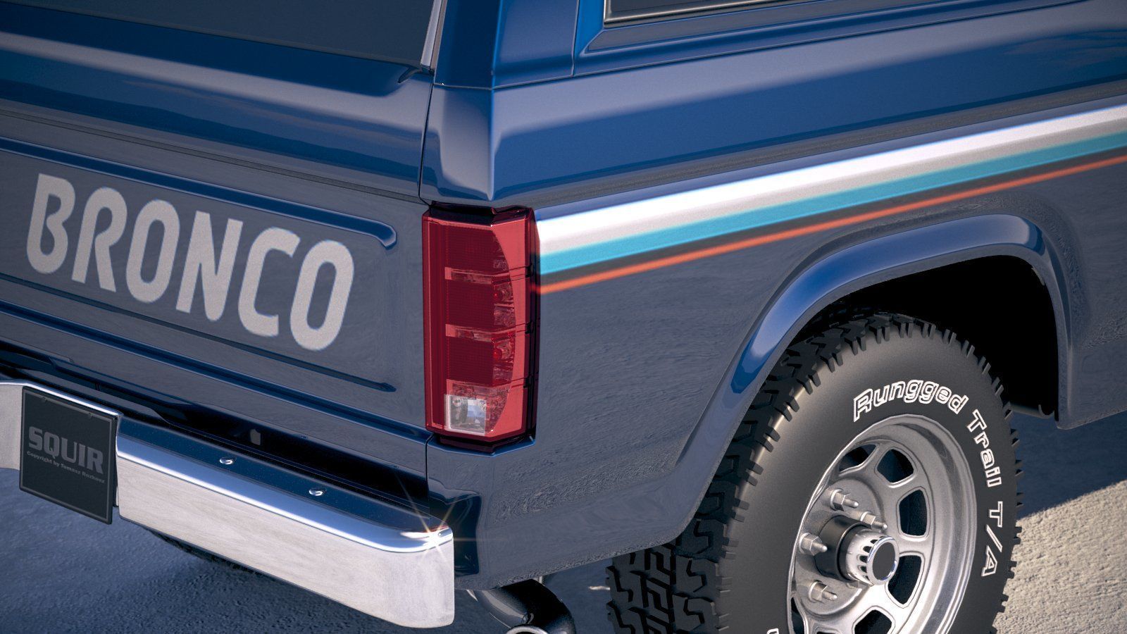 F1980 Bronco  3D model_3