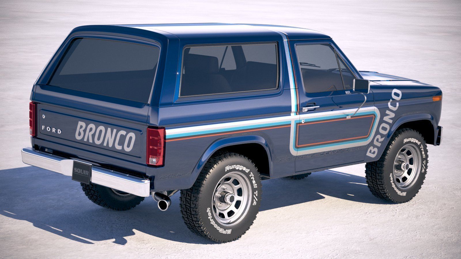 F1980 Bronco  3D model_4