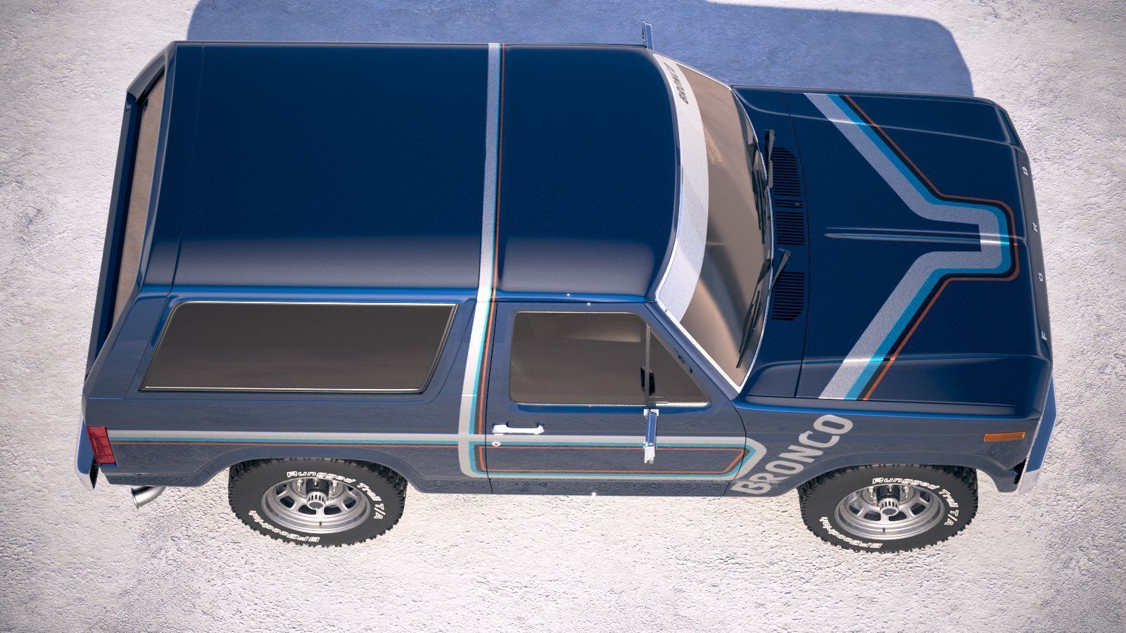 F1980 Bronco  3D model_7