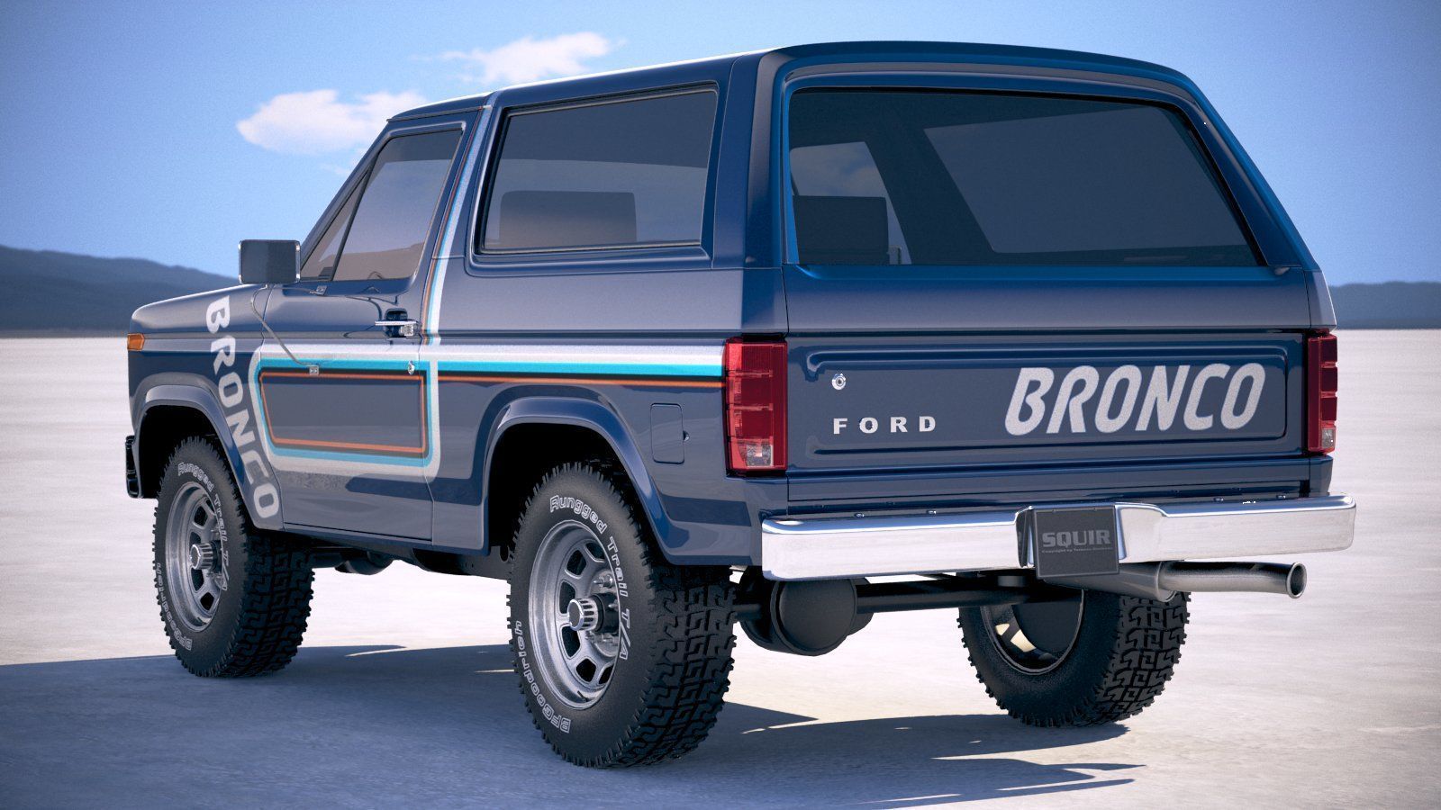 F1980 Bronco  3D model_13