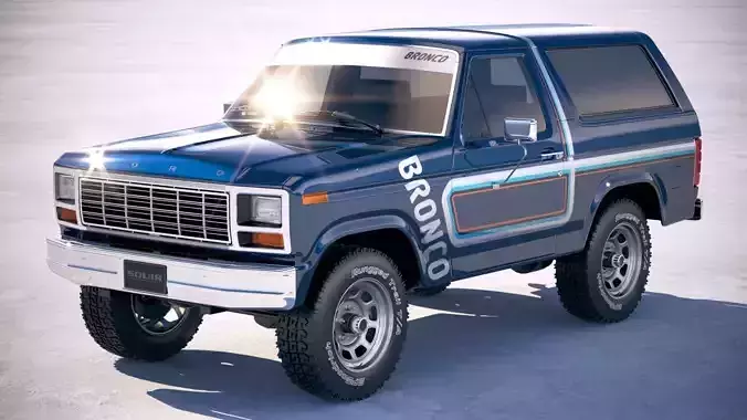 F1980 Bronco  3D model