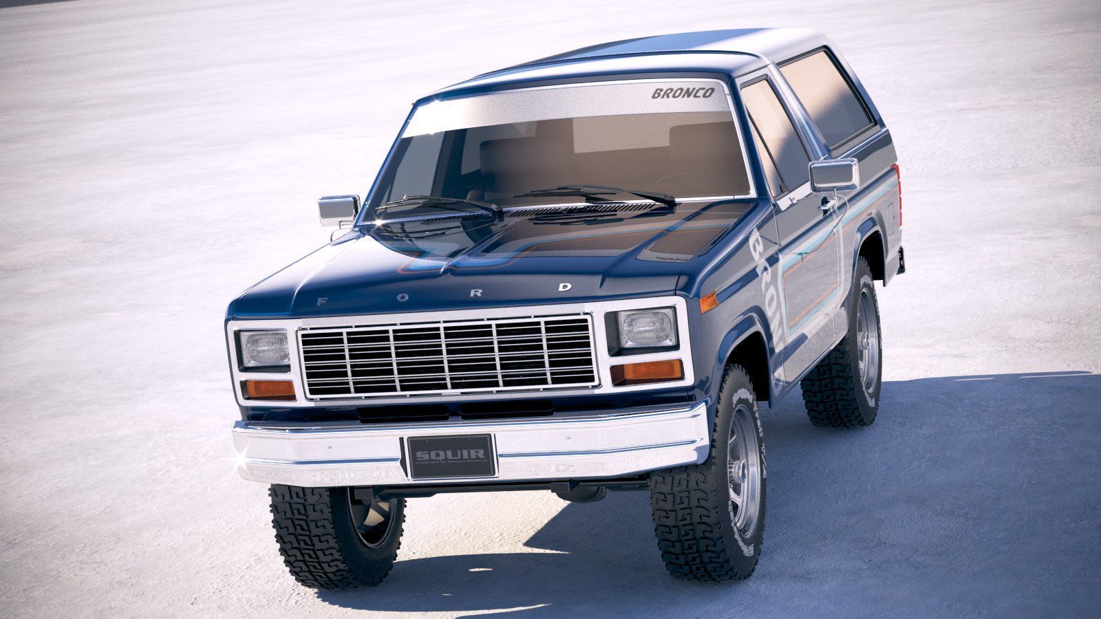 F1980 Bronco  3D model_1