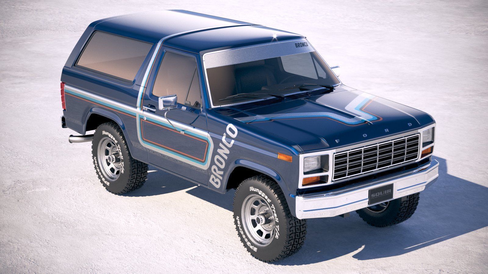 F1980 Bronco  3D model_11