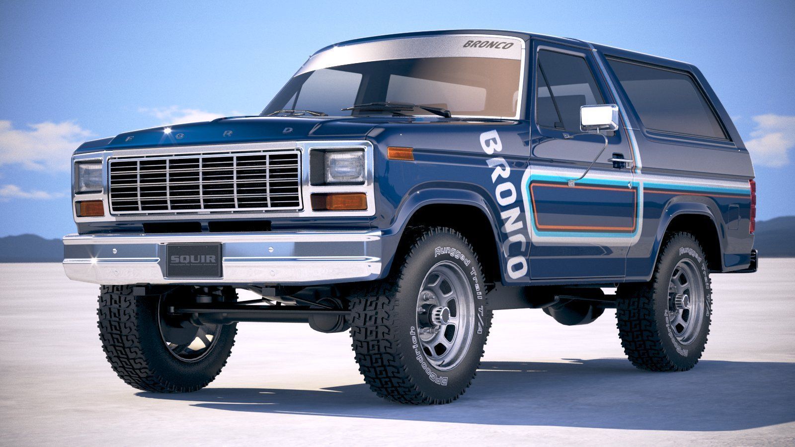 F1980 Bronco  3D model_12