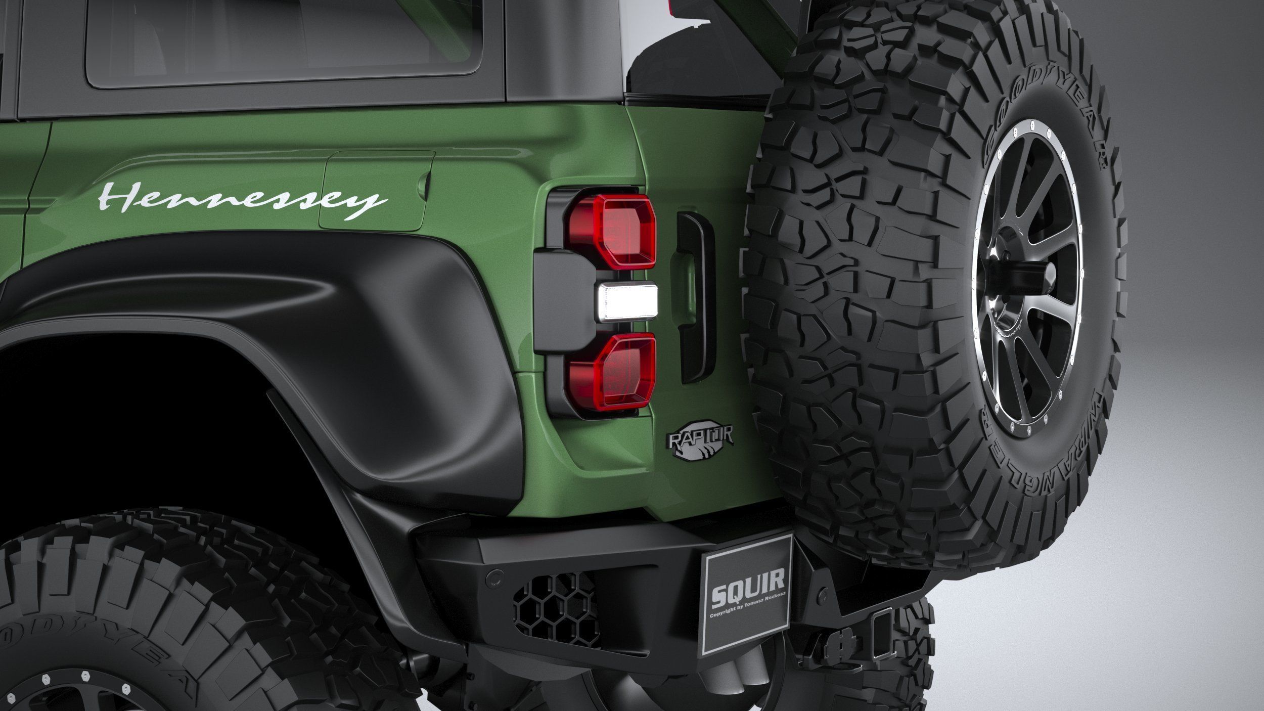 Hennessey Velociraptor 500 Bronco 2024 3D model_6