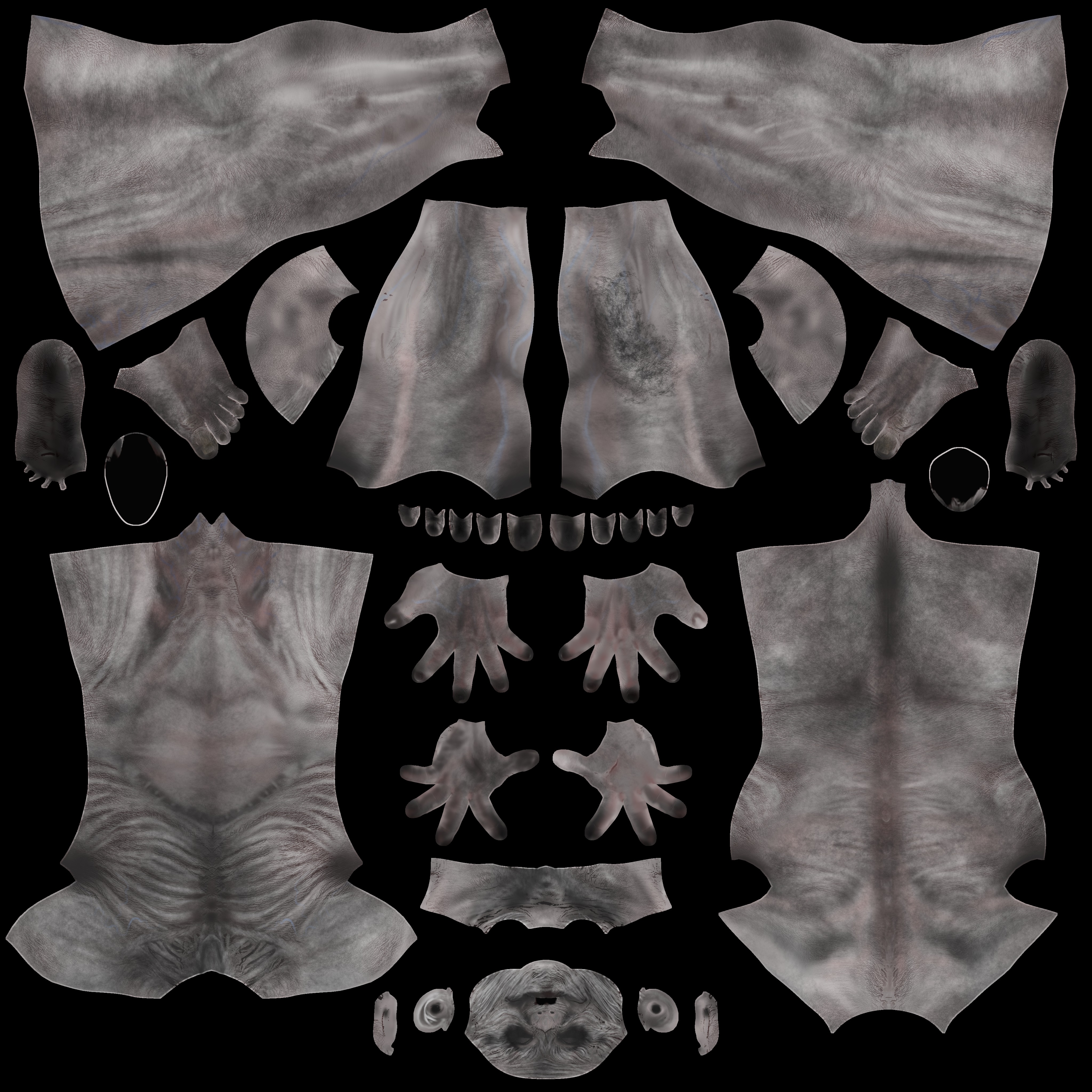 CREEPY GHOST Low-poly 3D model_26